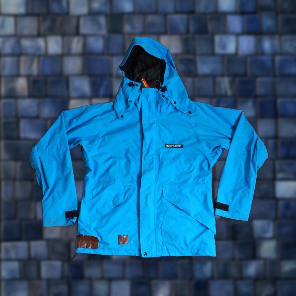 Vintage VINTAGE Moonstone GTX Goretex Sky Blue Outdoor Hiking Shell Jacket Mens M Size US M / EU 48-50 / 2 - 1 Thumbnail