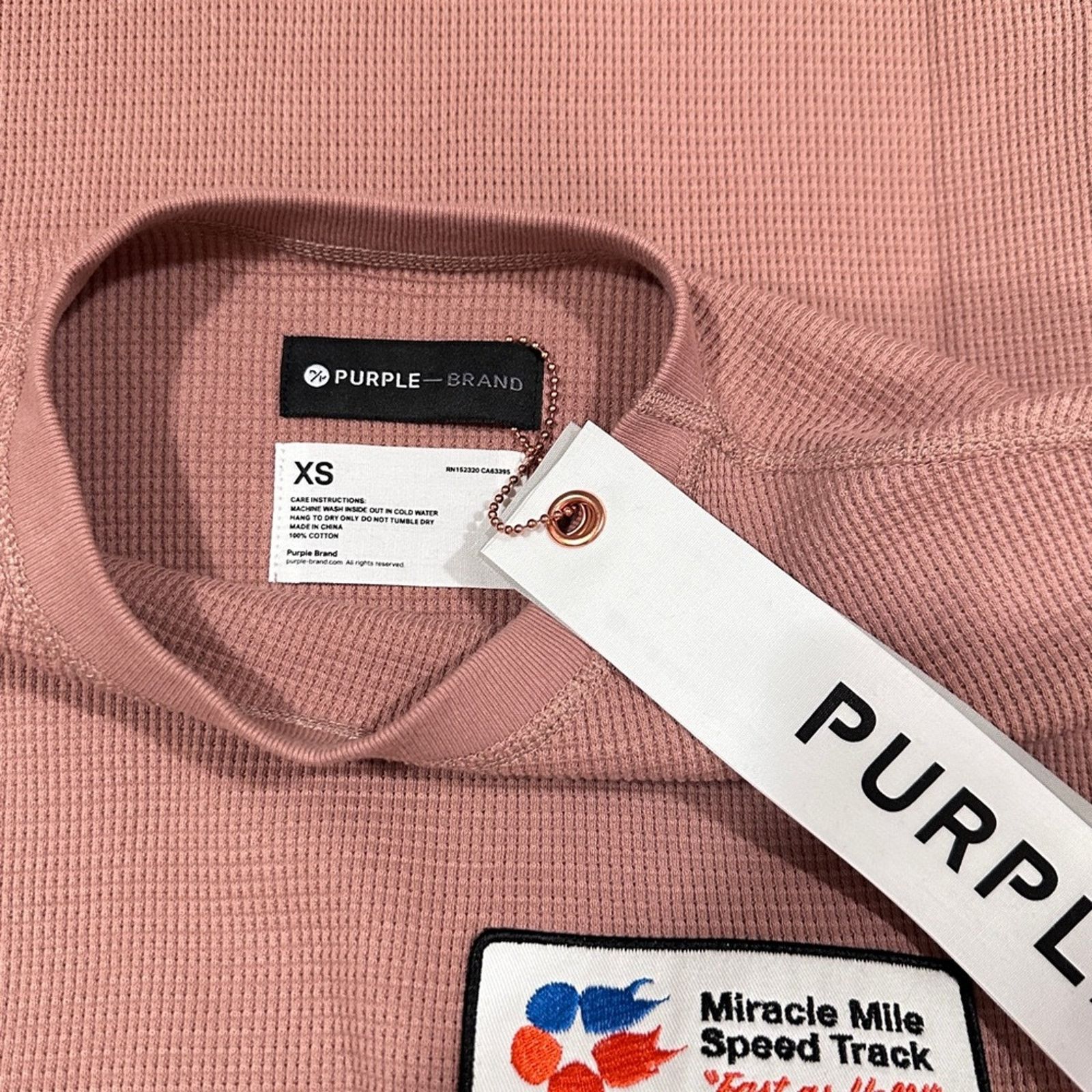 Purple Brand NWT PURPLE BRAND P202 Graphic Long Sleeve in Clay Size US XS / EU 42 / 0 - 5 Thumbnail