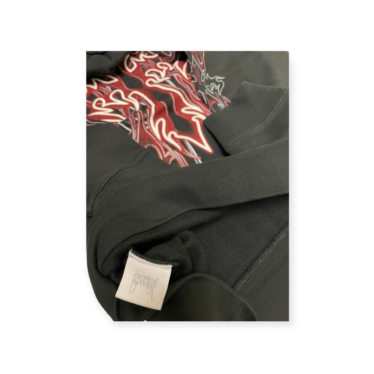 Revenge REVENGE FLAMING CROSS HOODIE BLACK Size US XL / EU 56 / 4 - 7 Thumbnail