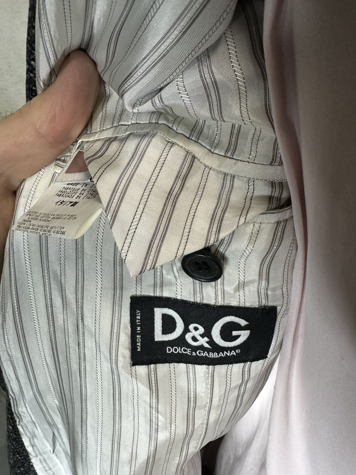 Dolce & Gabbana × Vintage Vintage Dolce & Gabbana Velour Wool Coat Size US M / EU 48-50 / 2 - 5 Thumbnail