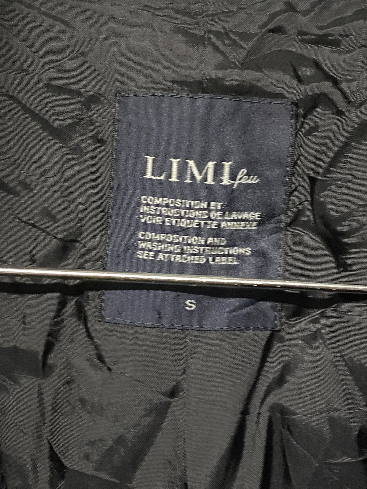 Yohji Yamamoto Limi-Feu by Yohjiyamamoyo asyhmetrical design wool jacket Size US S / EU 44-46 / 1 - 7 Thumbnail