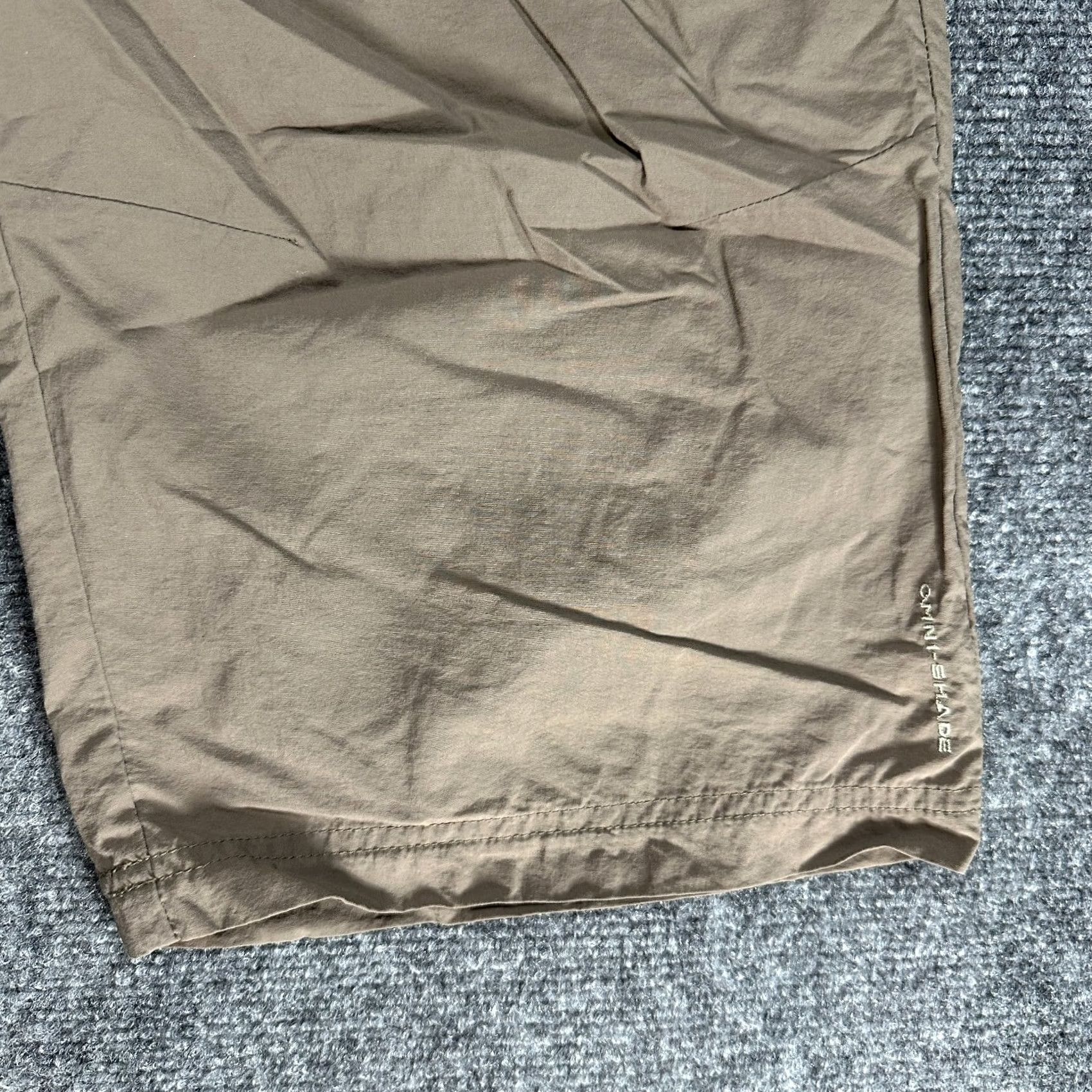Vintage Columbia Pants Womens XL Brown Nylon Hiking Cargo Crop Zip Pocket Pants Size 40" / US 18 - 2 Thumbnail