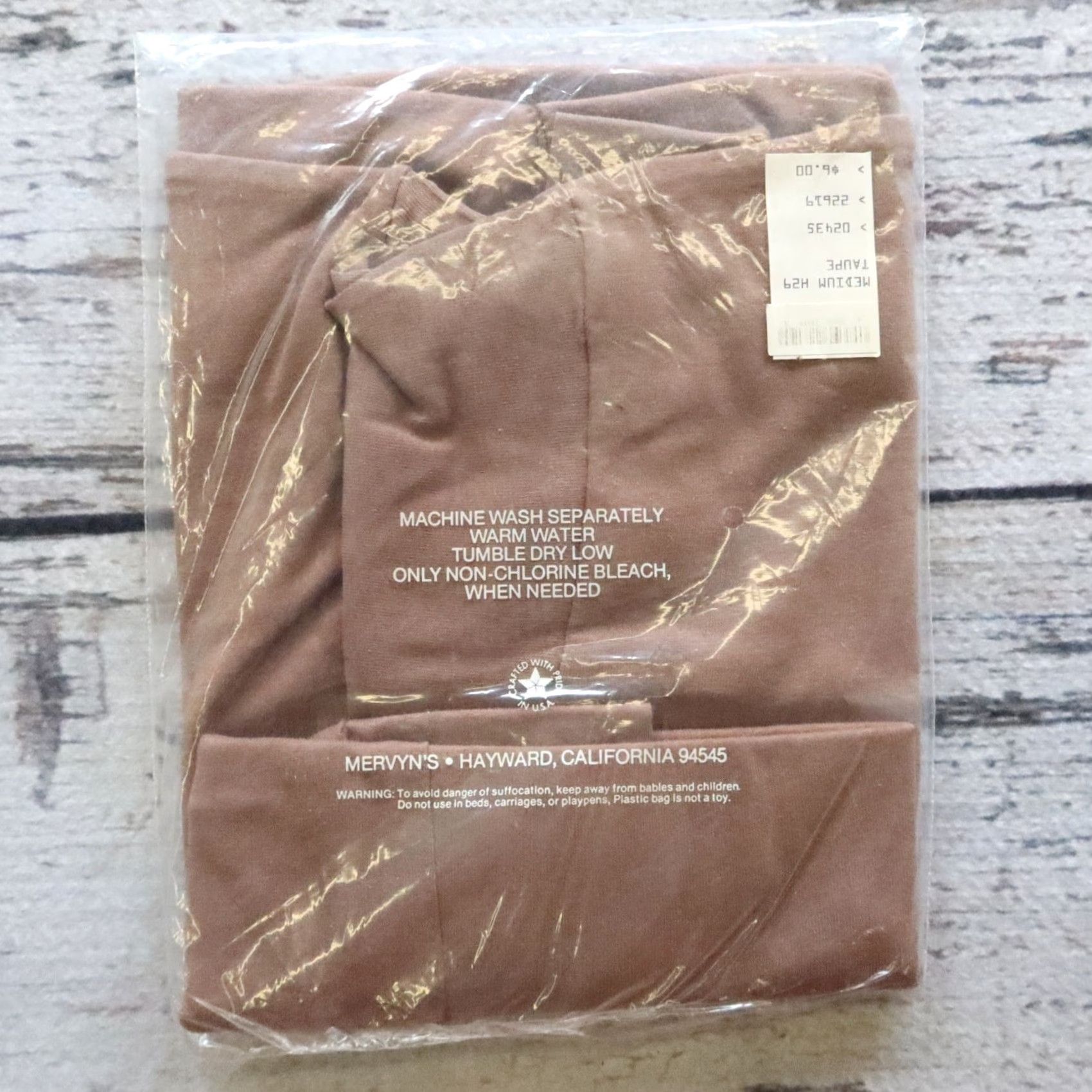 Vintage Vintage Mervyn's Le Breve Men's Pocket T-Shirt M Adult Brown 100% Combed Cotton Deadstock Shirt Mens Size US M / EU 48-50 / 2 - 3 Thumbnail