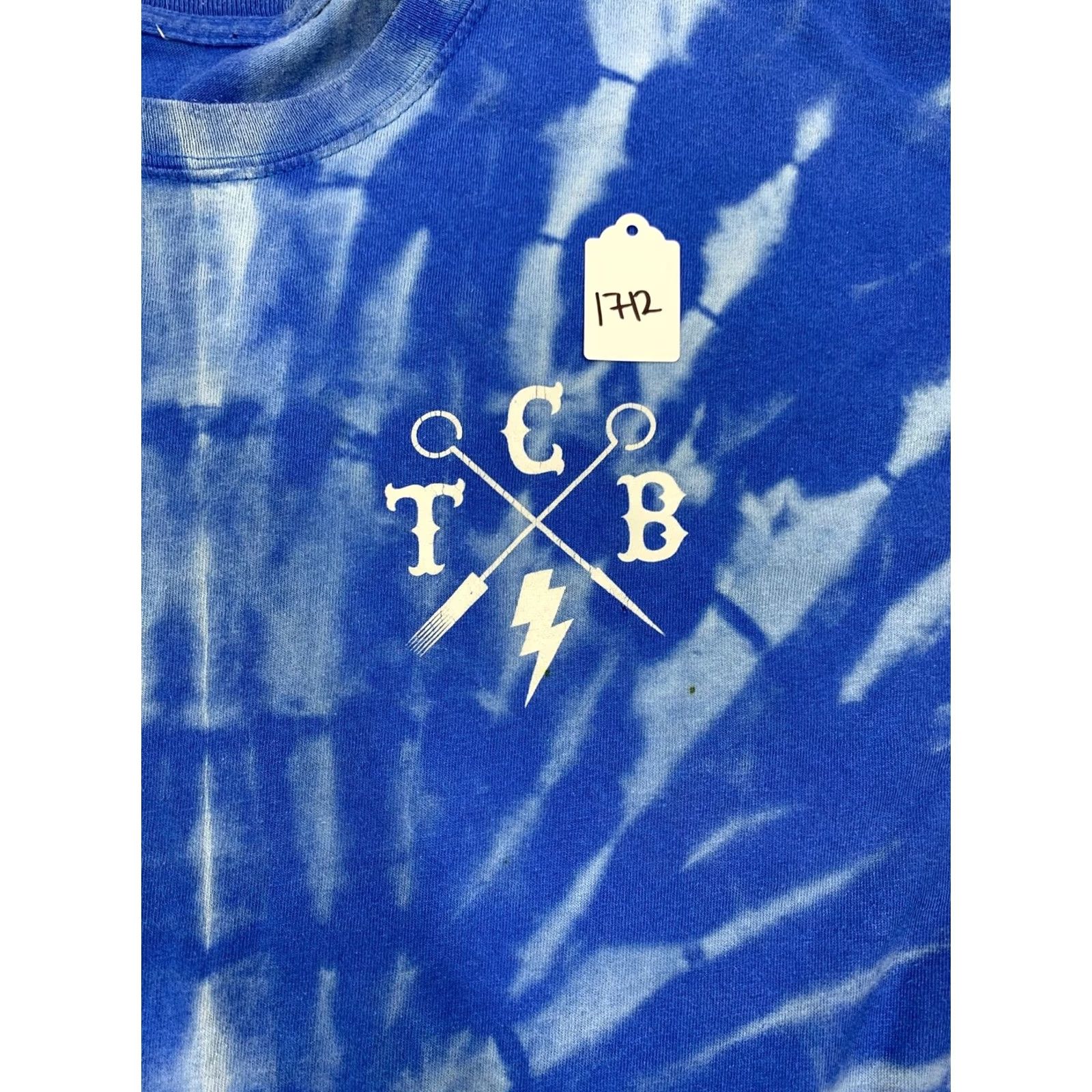 Vintage Mens Tye Dye Blue T Shirt Short sleeve Size XL San Diego Supply Shirt 1712 90s Crew Neck Short Sleeve Logo Diego Supply XL Men Blues Size US XL / EU 56 / 4 - 2 Thumbnail