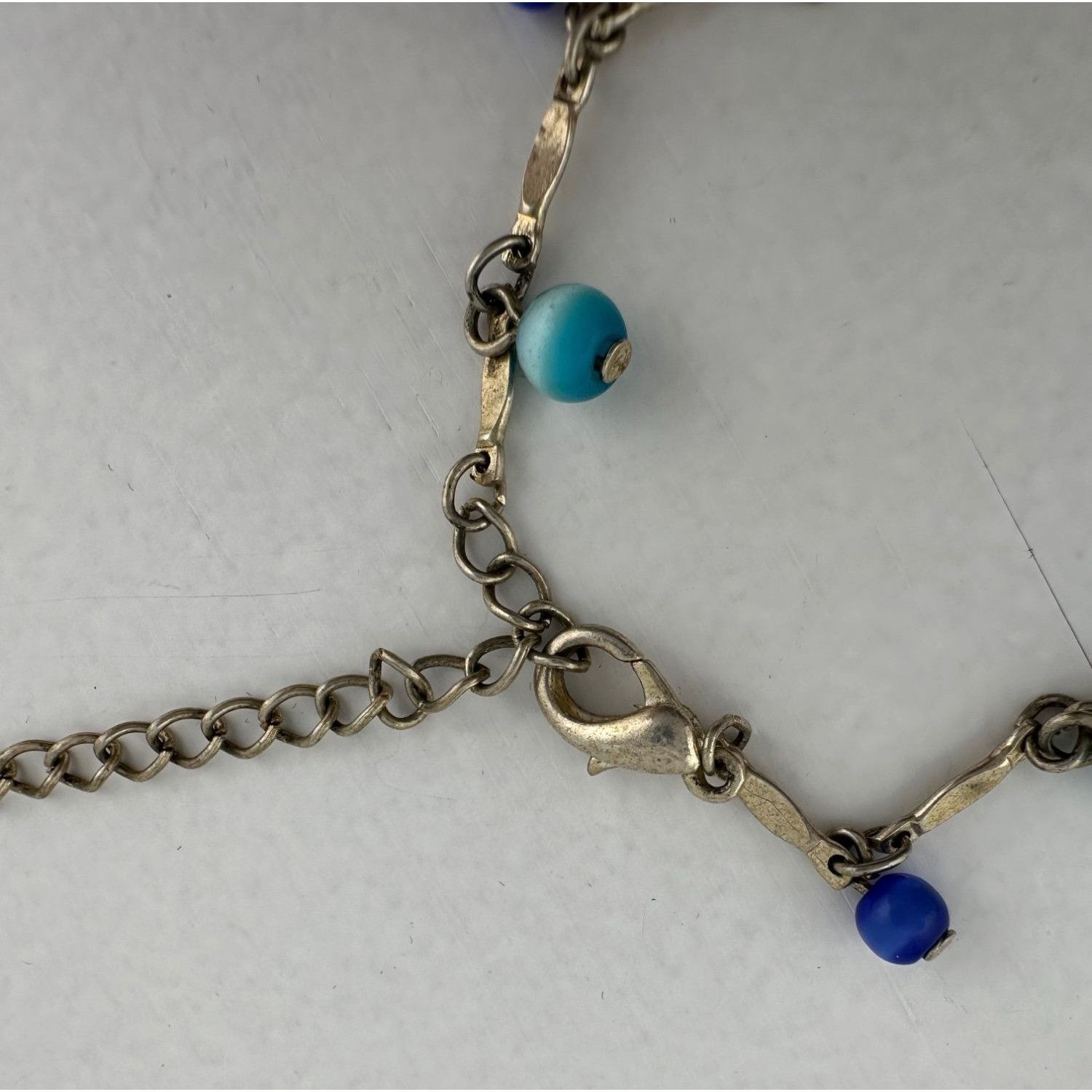 Other Womens Blue Bead Charm Bracelets/Anklets (2) with Clasps Size ONE SIZE - 5 Thumbnail