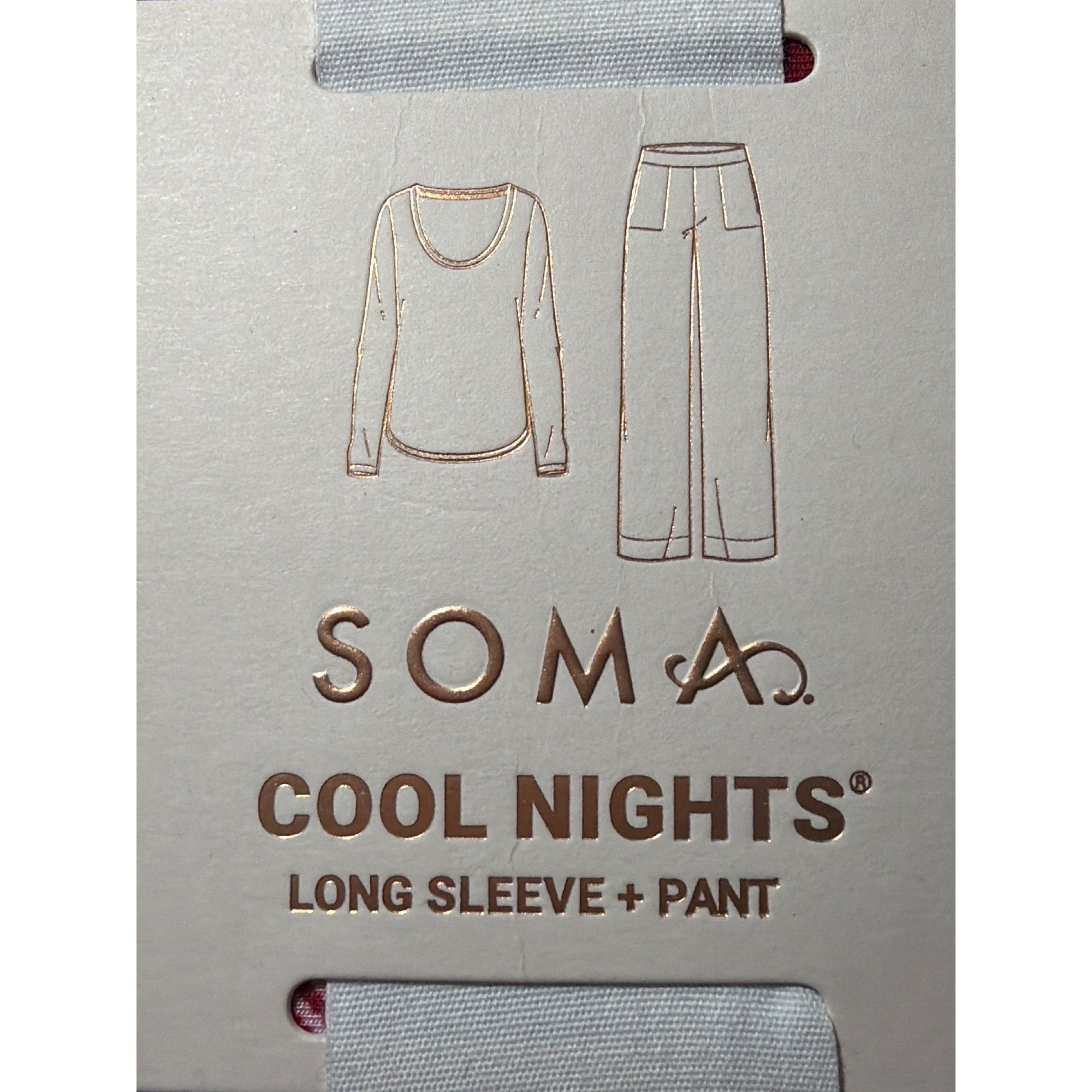Other Soma Cool Nights Long Sleeve & Pant Red Plaid Pajama Set 2 P Size ONE SIZE - 2 Thumbnail