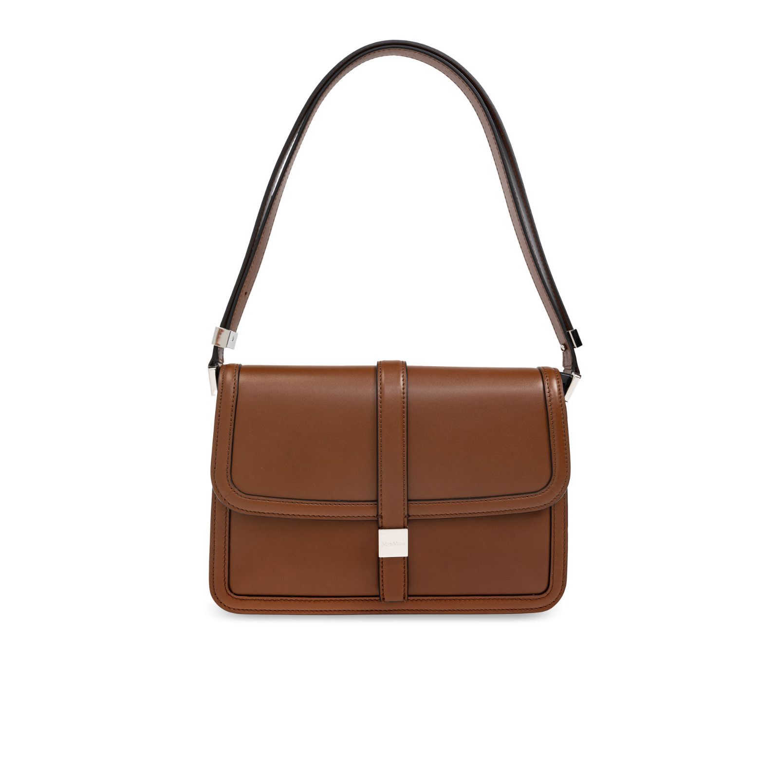 Max Mara MAX MARA Bianca Brown Leather Shoulder Bag New And Authentic Size ONE SIZE - 4 Thumbnail