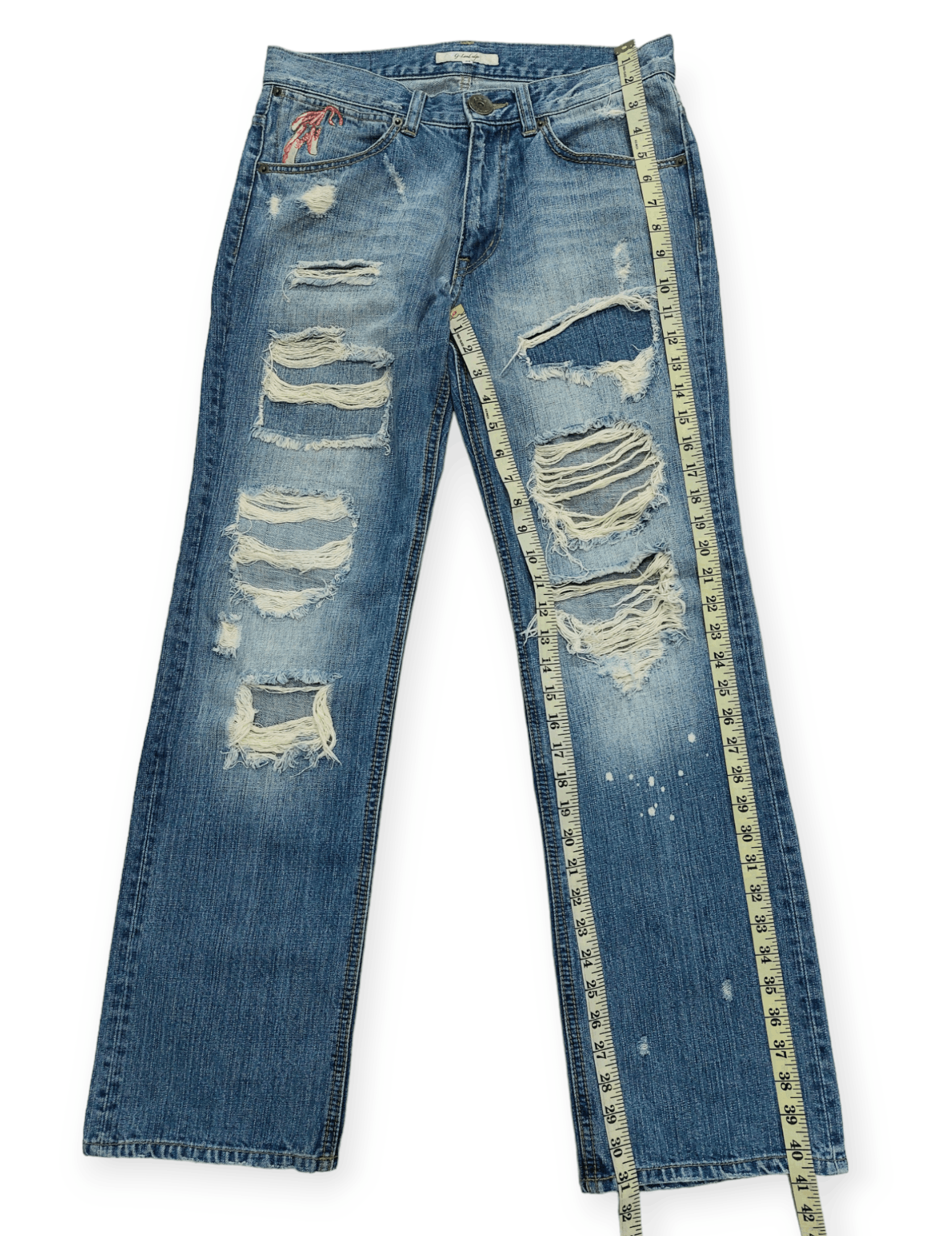 Other G-Land Edge Ripped Kurt Cobain Style Denim Size US 30 / EU 46 - 20 Thumbnail