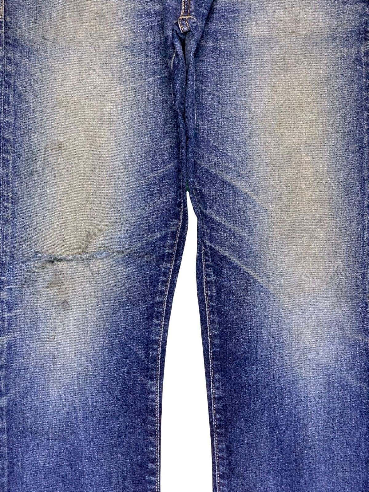 Japan Blue Vintage Japanese Japan Blue Mud Wash Distress Slim Fit Jeans Size US 32 / EU 48 - 5 Thumbnail