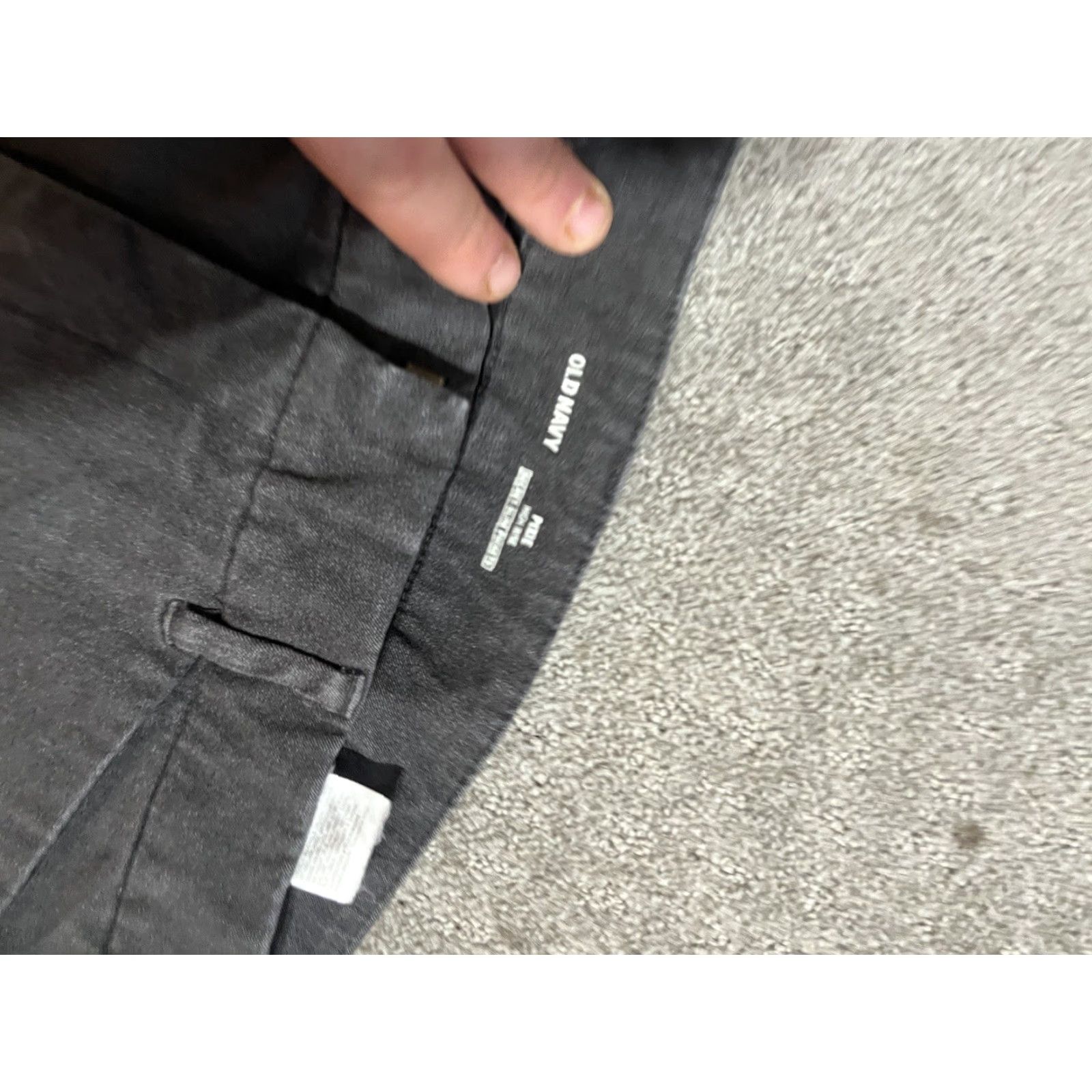 Old Navy Old Navy Pants Women Size 12 Gray Mid Rise Slim Flat Front Pockets Crop Ankle Cotton Blend 12 Womens Size 34" / US 12 / IT 48 - 5 Thumbnail