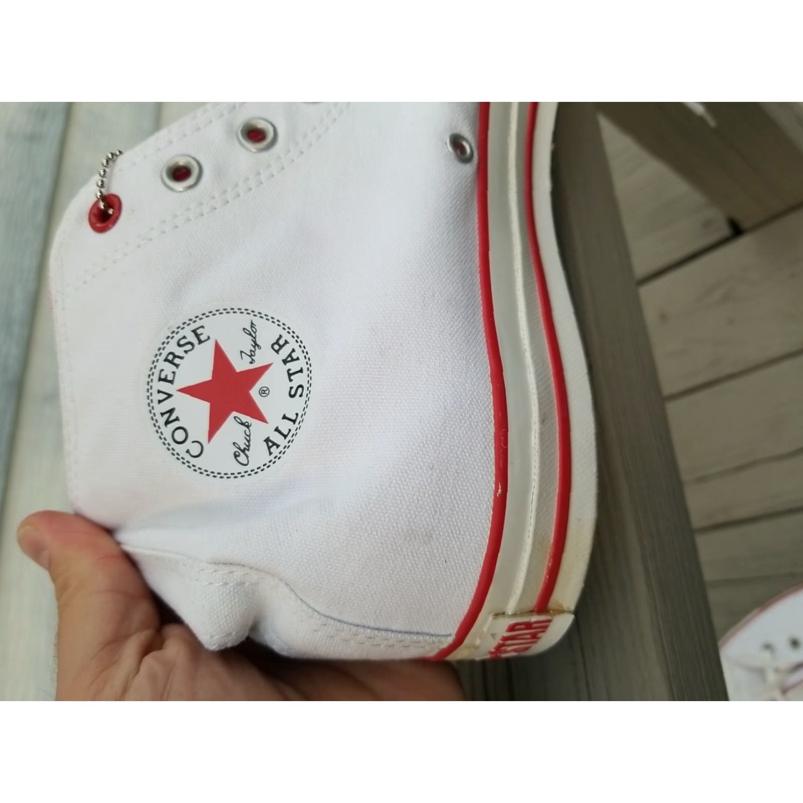 Converse Converse Chuck Taylor 70 High Top Sneakers Men’s 13 White Red Cap Toe Boom Box 2018 Modern Stars Size US 13 / EU 46 - 7 Thumbnail