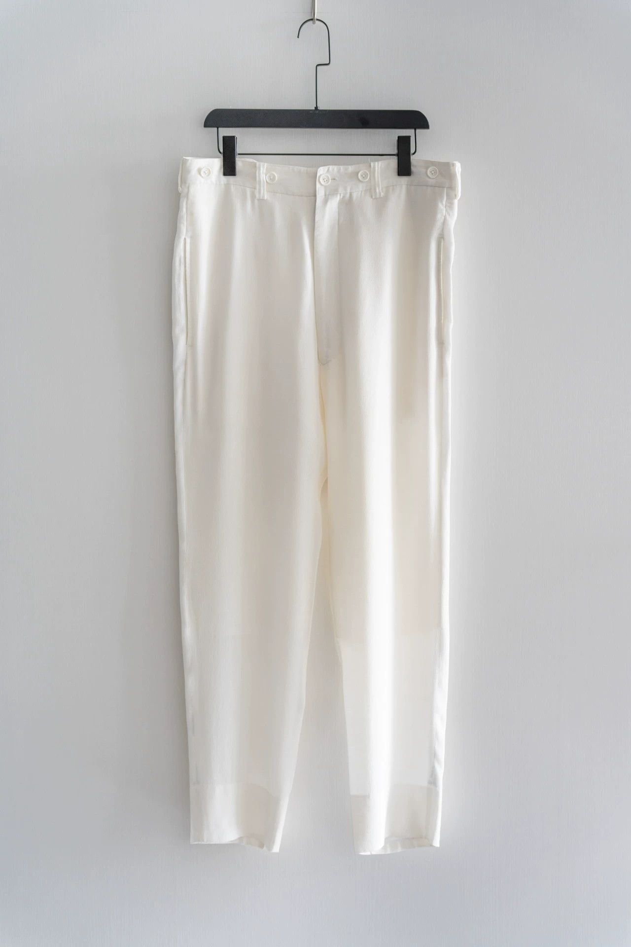 Yohji Yamamoto Yohji Yamamoto 97SS White Silk Mermaid Trousers Size US 29 - 1 Thumbnail
