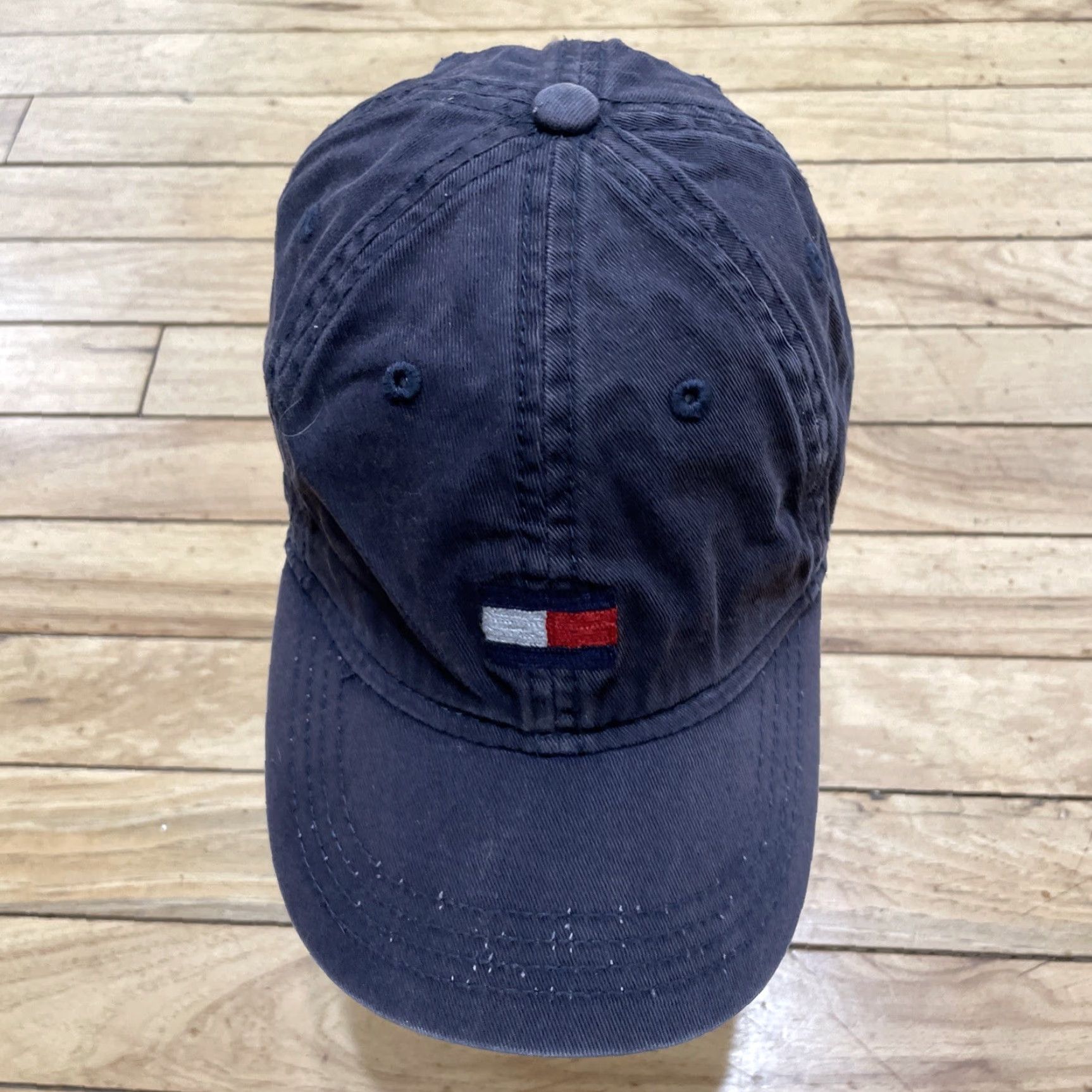 Tommy Hilfiger Tommy Hilfiger Hat Adult OS Blue Red White Logo Panel Adjustable Cap Streetwear Size ONE SIZE - 3 Thumbnail