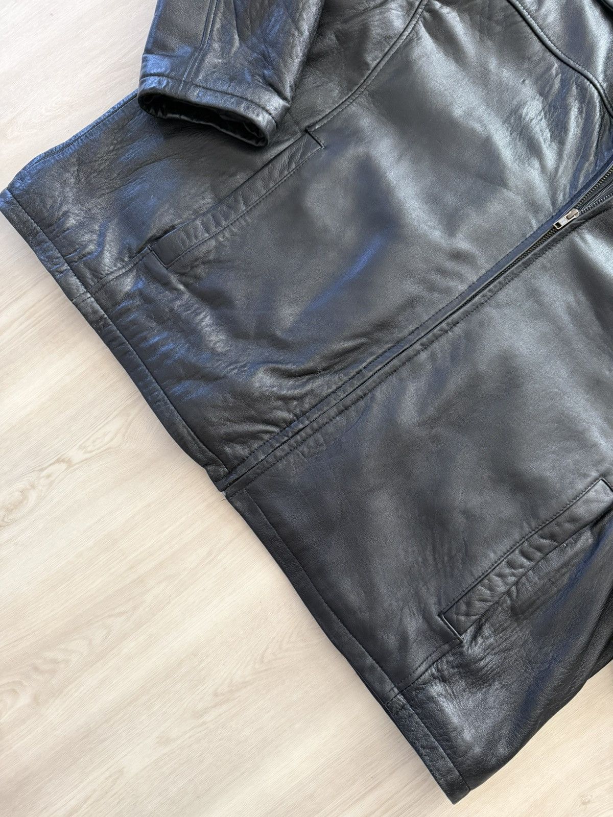 Black Rivet Black Rivet Hooded Genuine Leather Jacket Sz 3XL Casual Goth Size US XXL / EU 58 / 5 - 5 Thumbnail