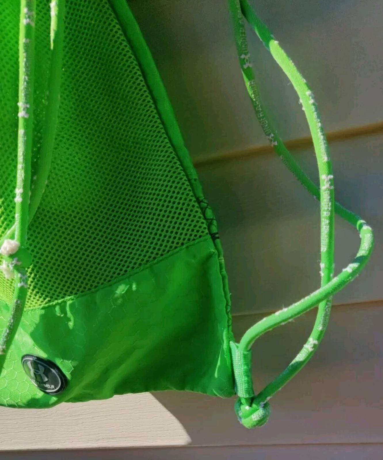 Under Armour Under Armour Backpack Green Drawstring Tote Bag Size ONE SIZE - 6 Thumbnail