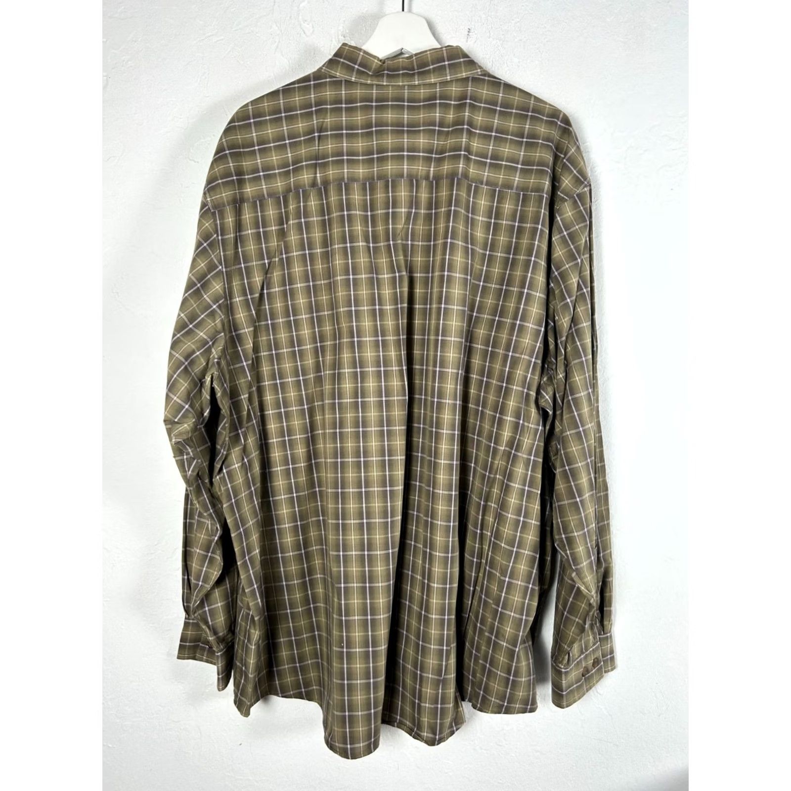 Faded Glory Faded Glory Mens Plaid Shirt 2XL Long Sleeve Casual Cotton Brown Size US XXL / EU 58 / 5 - 2 Thumbnail