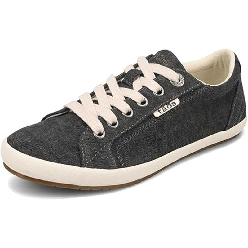 Taos Taos Star Sneakers Shoes Canvas Lace Up Low Top Charcoal 7.5 Size US 7.5 / IT 37.5 - 1 Thumbnail