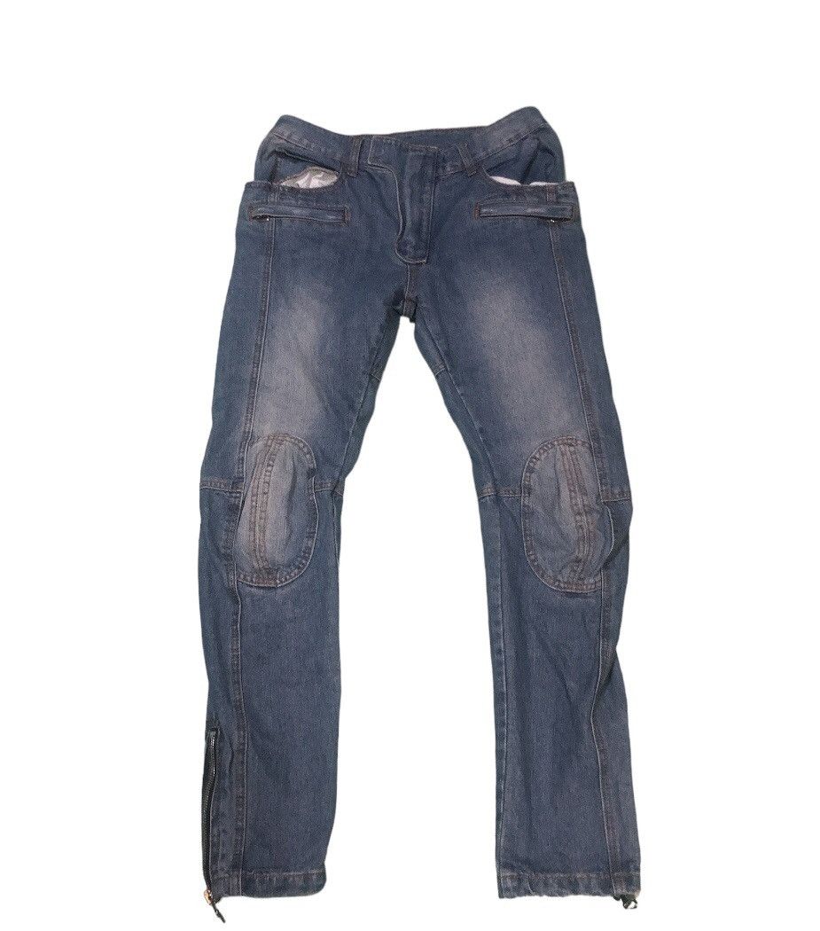 image of Balmain Biker Pants in Denim, Men's (Size 30)