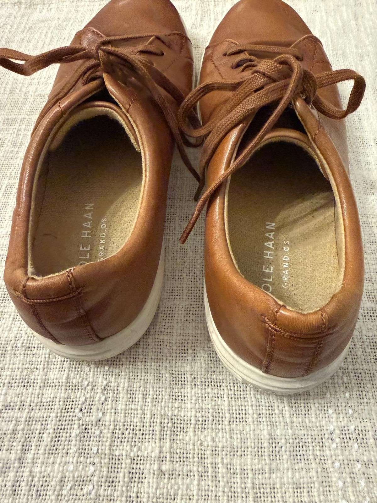 Cole Haan Cole Haan Men's Brown Leather Sneakers Size 9.5 M Size US 9 / EU 42 - 4 Thumbnail