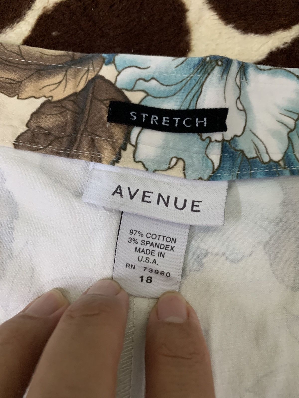 Vintage LAST DROP#Vintage Avenue Cropped Floral Pants Made In USA Size US 36 / EU 52 - 3 Thumbnail