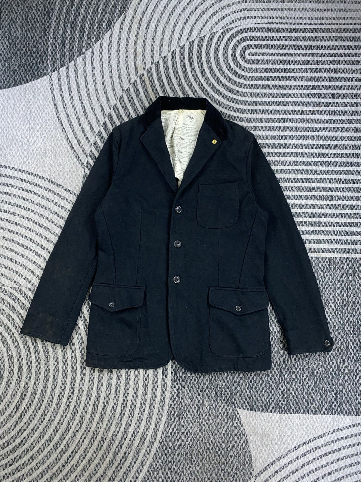 Japanese Brand Vtg Bibury Court Premium Black Blazer Style Jacket Size US M / EU 48-50 / 2 - 1 Thumbnail