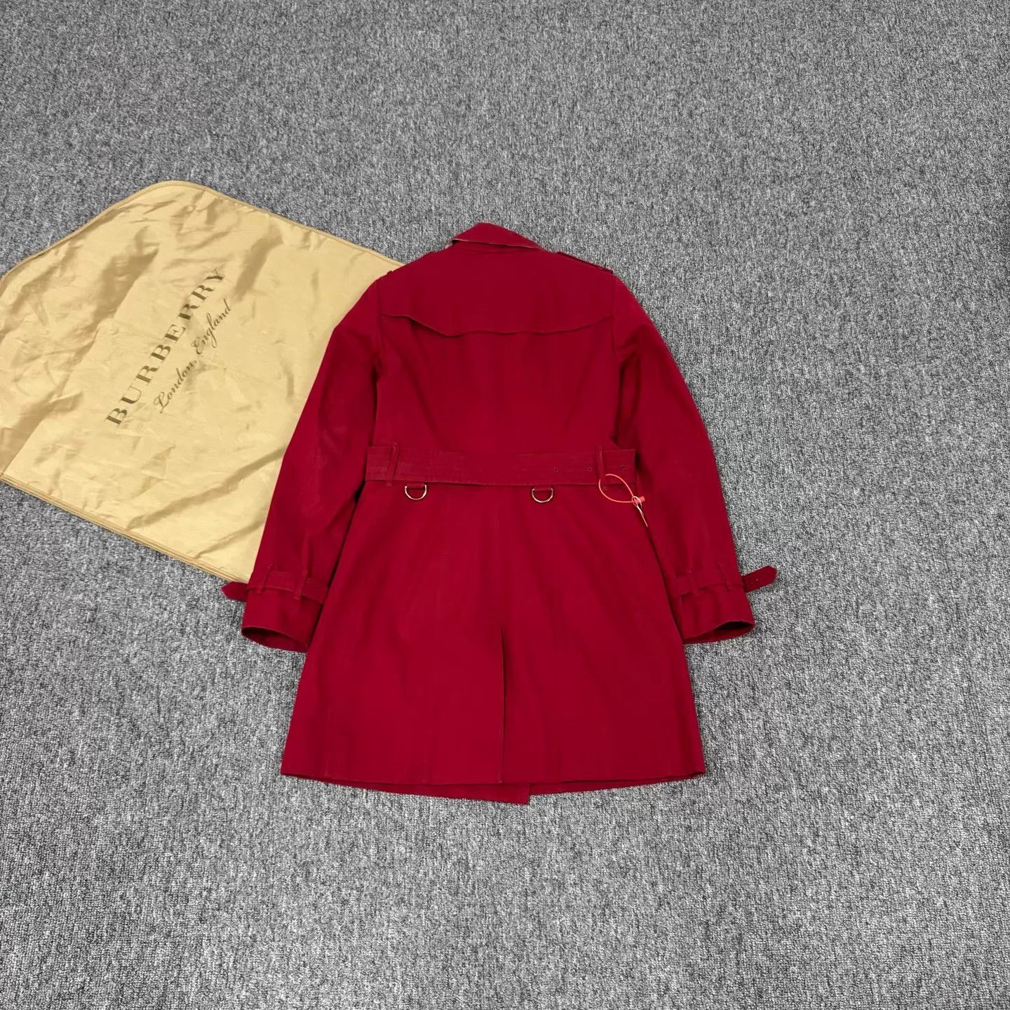 Burberry Burberry Red Sandringham DB Belted Trench UK8 99N Size S / US 4 / IT 40 - 2 Thumbnail