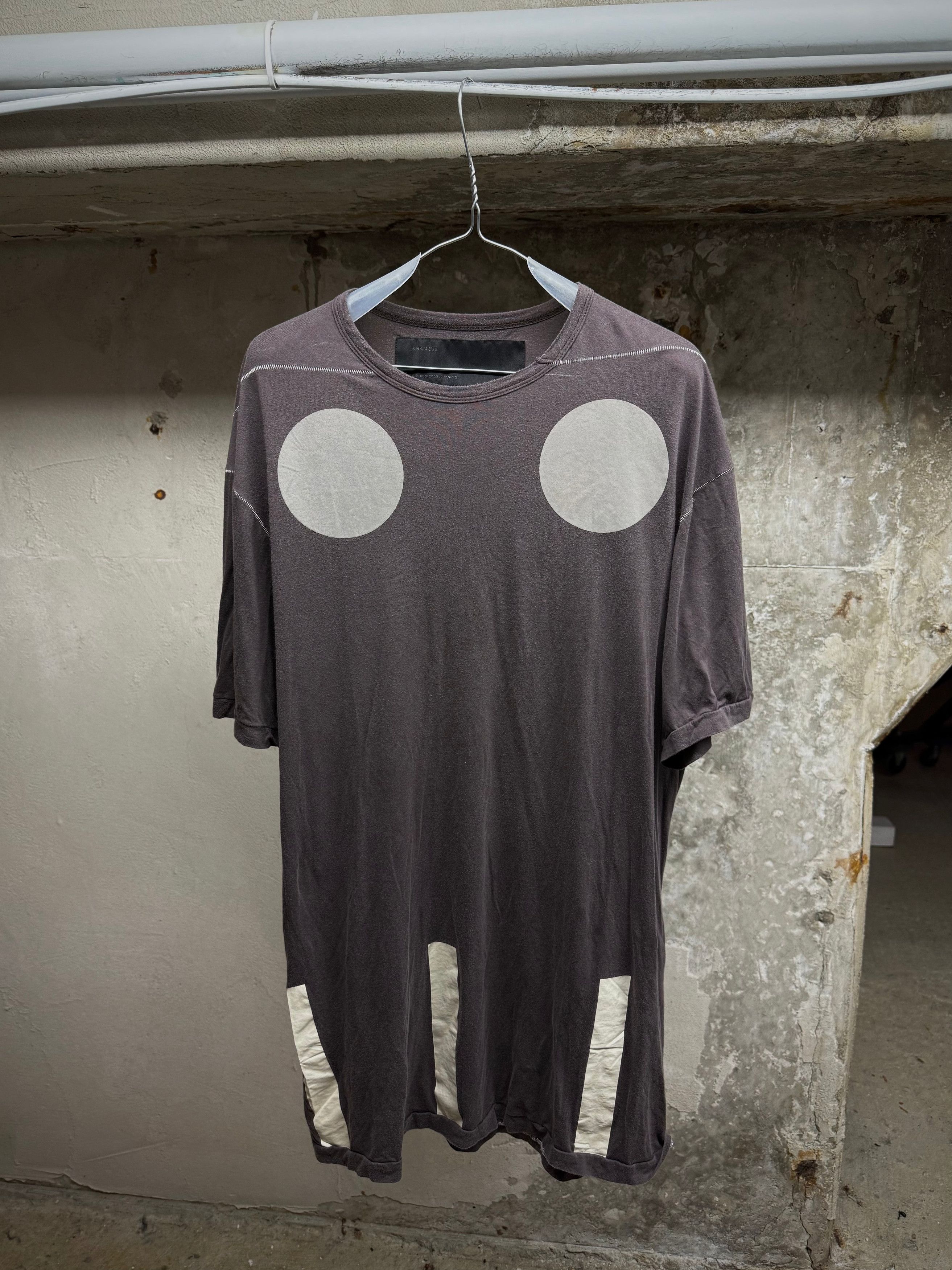 Hamcus HAMCUS Space Grey Overlock Graphic T-Shirt Size US XXS / EU 40 - 1 Thumbnail