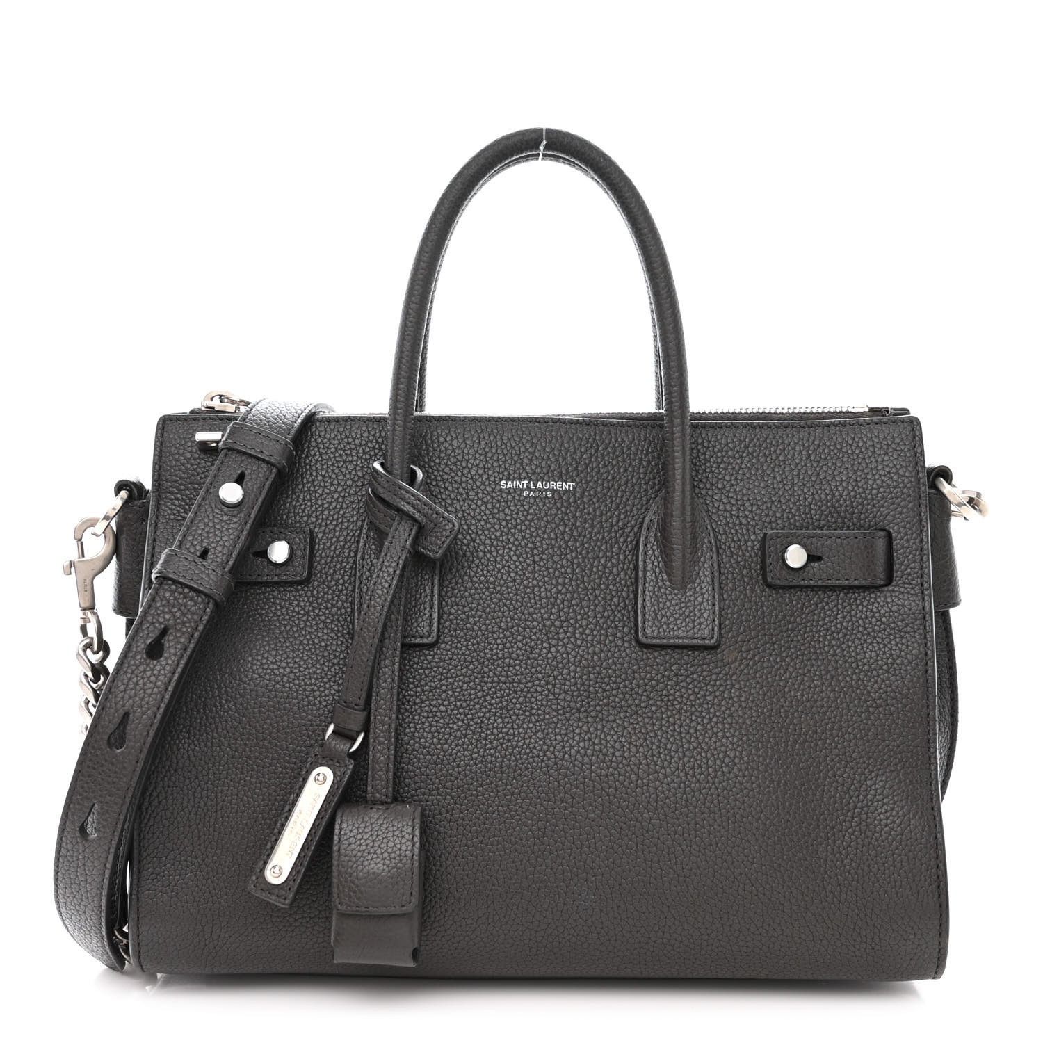 Saint Laurent Paris o1b1hav110824 Size: OS / Sac De Baby Leather Bag in Black Size ONE SIZE - 1 Thumbnail