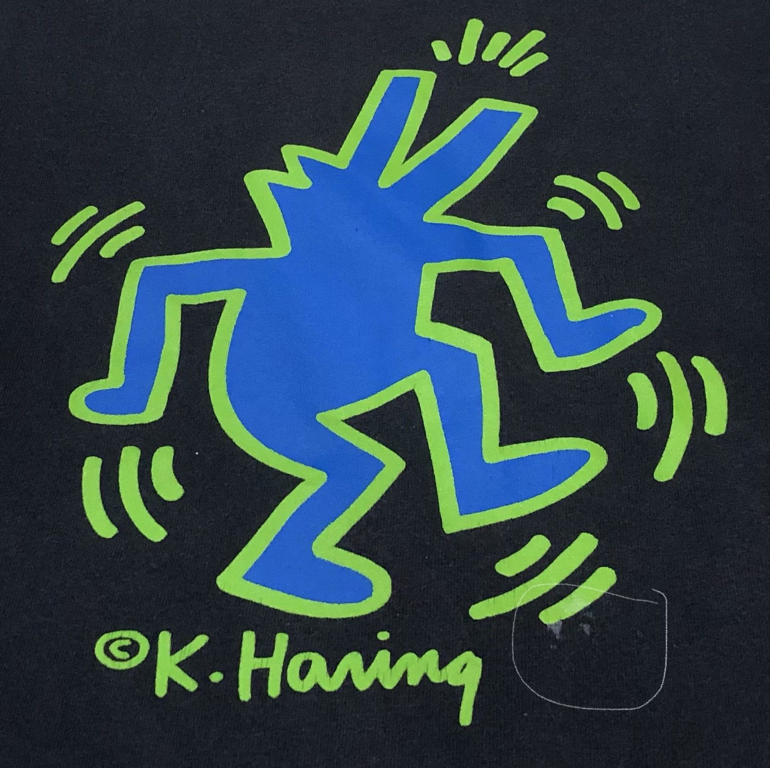 Keith Haring Vintage 90s Pop Shop Keith Haring Barking Dog Shirt Size US S / EU 44-46 / 1 - 4 Thumbnail