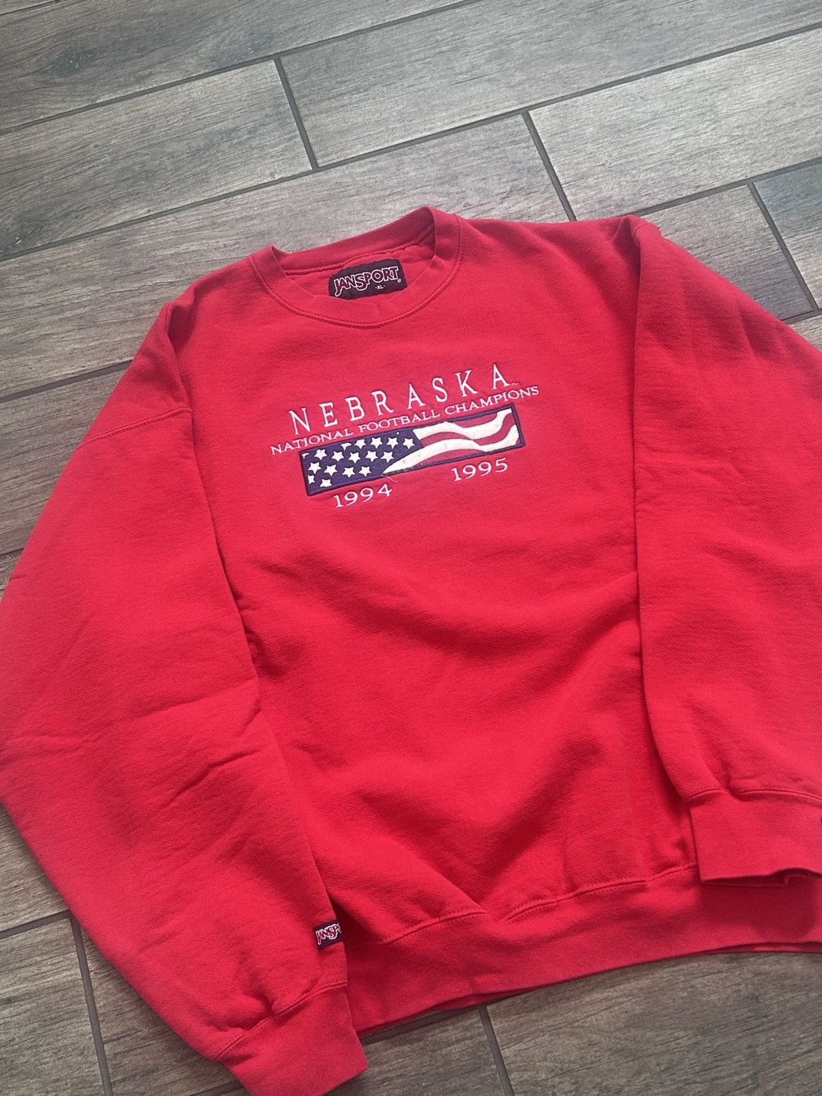 Fruit Of The Loom Nebraska National Champions 1995 embroidery Size US XL / EU 56 / 4 - 1 Thumbnail
