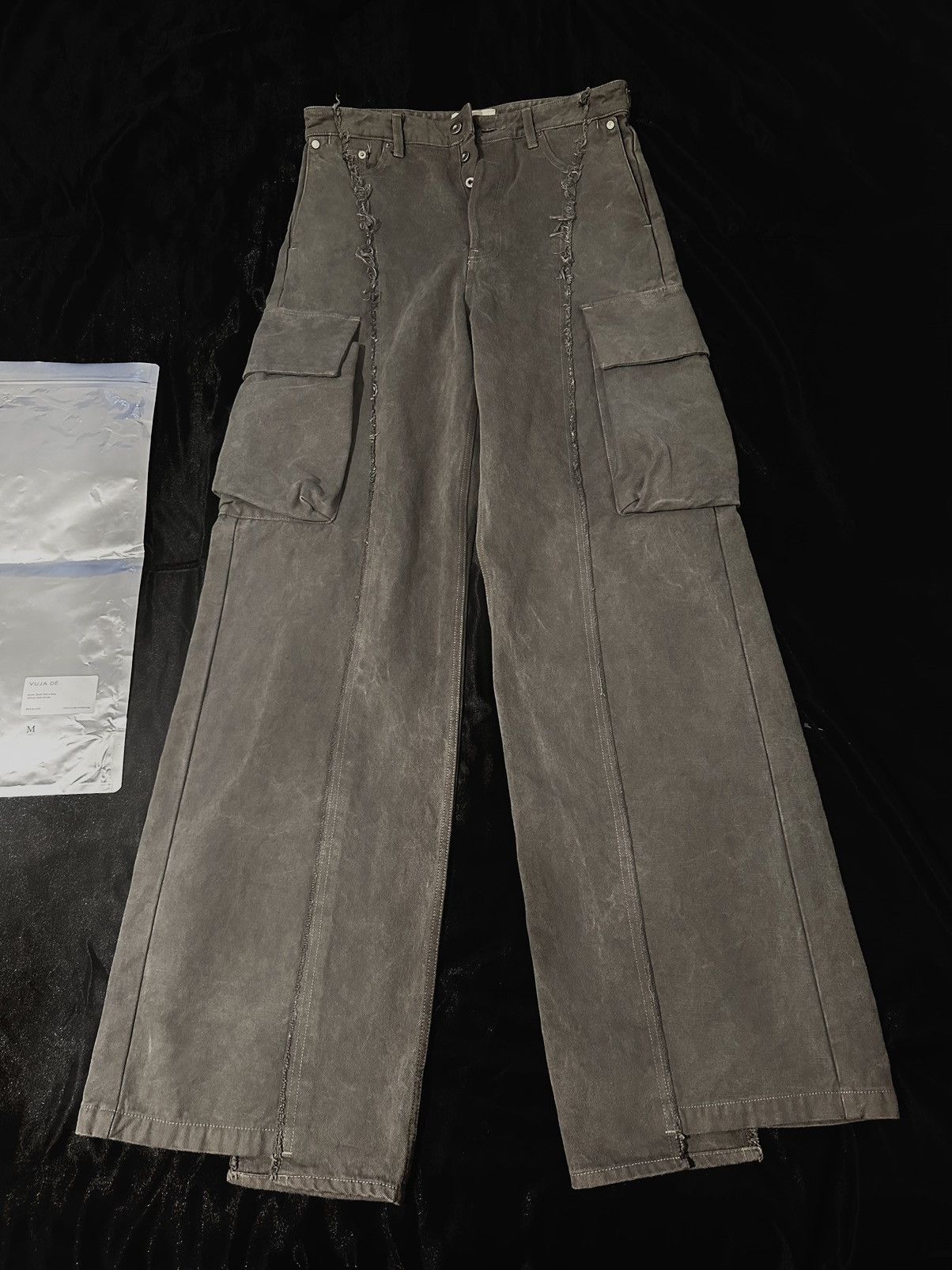 Vuja De THE “DIVISER” INSIDE-OUT DENIM CARGO PANTS | Grailed