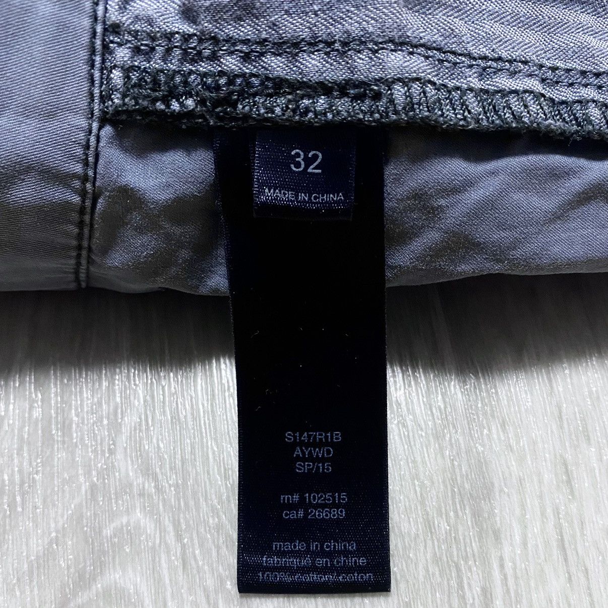 John Varvatos John Varvatos Cotton Chino Shorts Washed Gray Casual Size US 32 / EU 48 - 7 Thumbnail