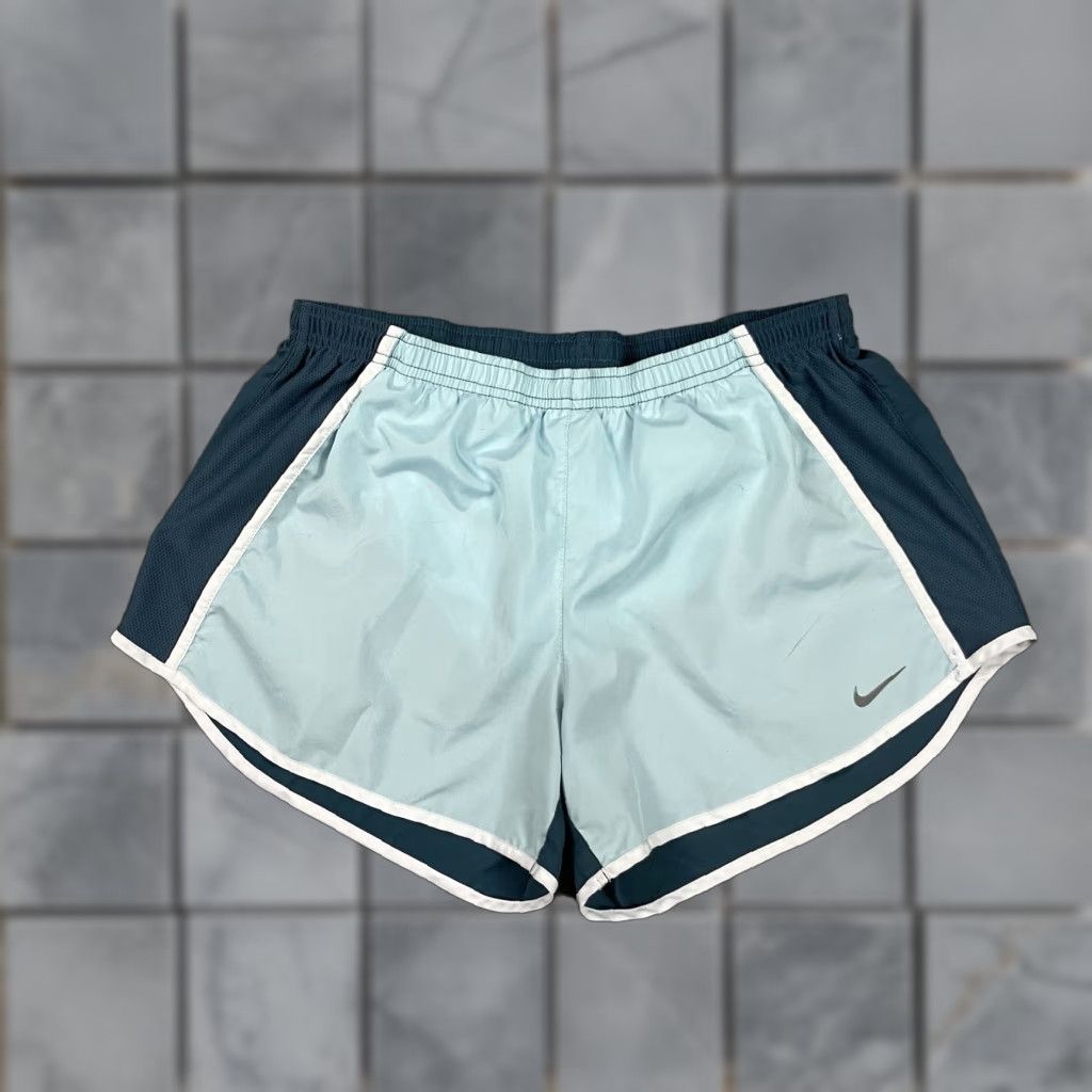 Nike VINTAGE Nike Shorts Womens M Blue Athletic Lined Dri Fit Running Gym Performance Size 32" / US 10 / IT 46 - 1 Thumbnail