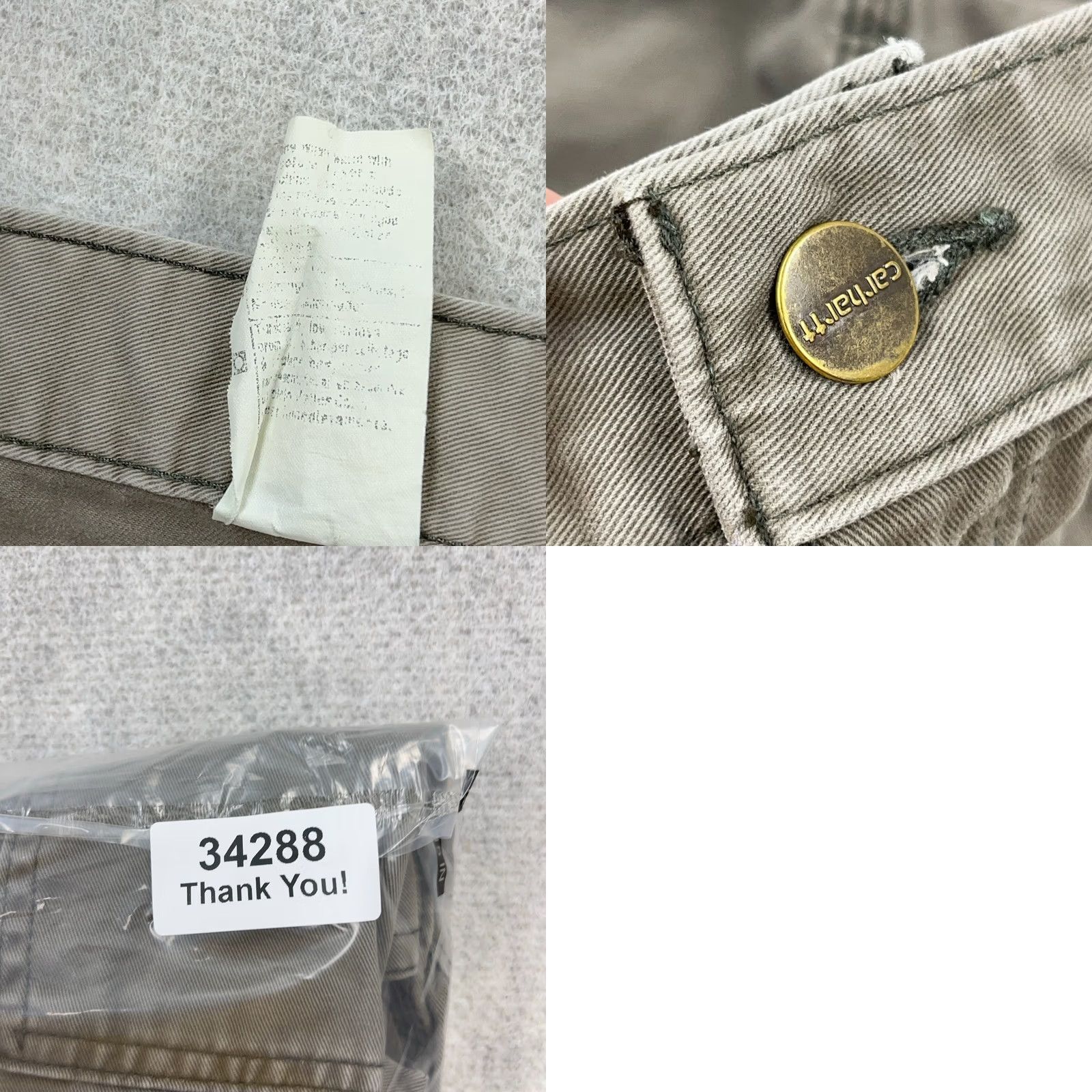 Carhartt VINTAGE Carhartt Pants Men 40x28 Carpenter Gray Twill Baggy Faded Distressed Relaxed Size US 40 / EU 56 - 10 Thumbnail
