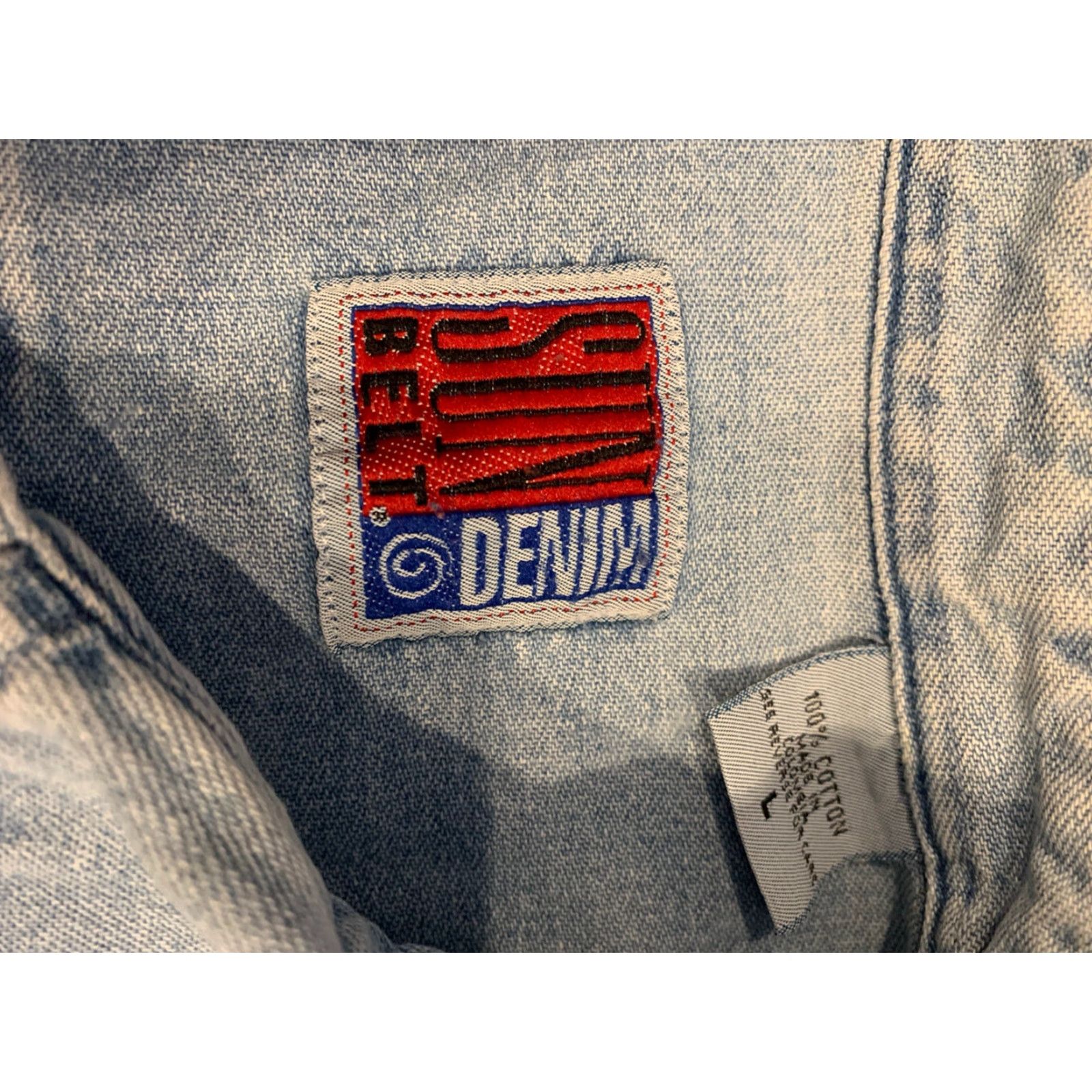 Denime VINTAGE Sun Belt Denim Jacket Large Size L / US 10 / IT 46 - 3 Thumbnail