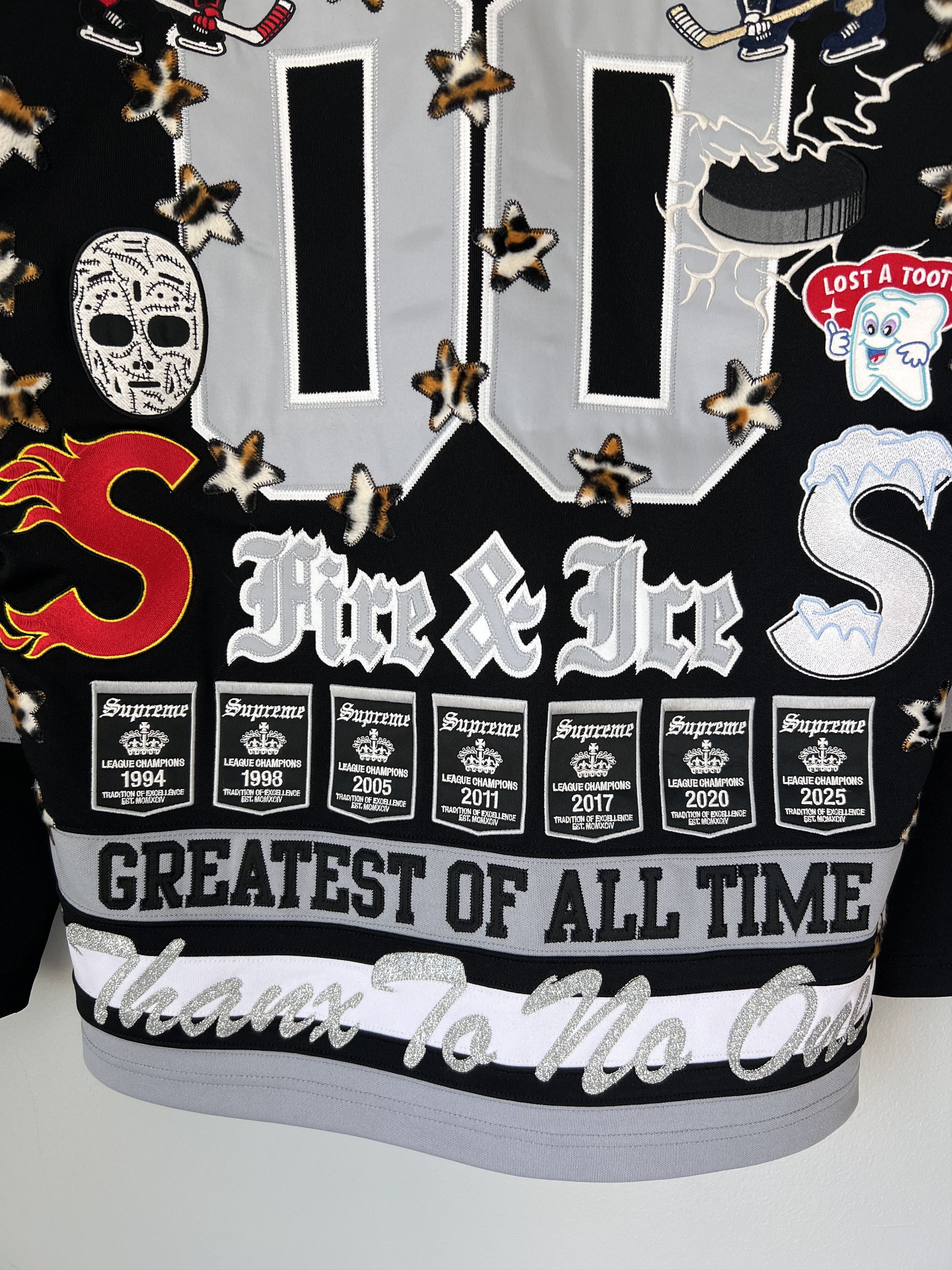 Supreme Supreme Fire & Ice Hockey Jersey in Black Size US M / EU 48-50 / 2 - 3 Thumbnail