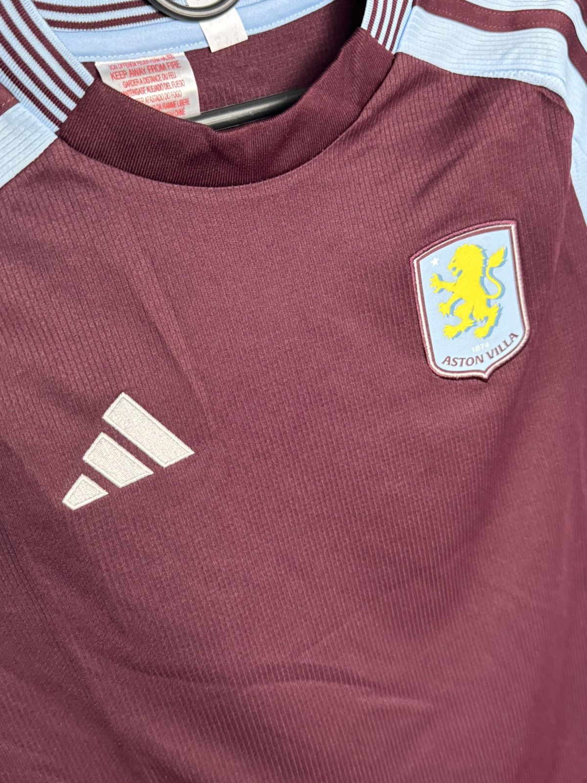 Adidas KIDS New Aston Villa 24/25 Home Asensio Football Jersey Size US XS / EU 42 / 0 - 4 Thumbnail