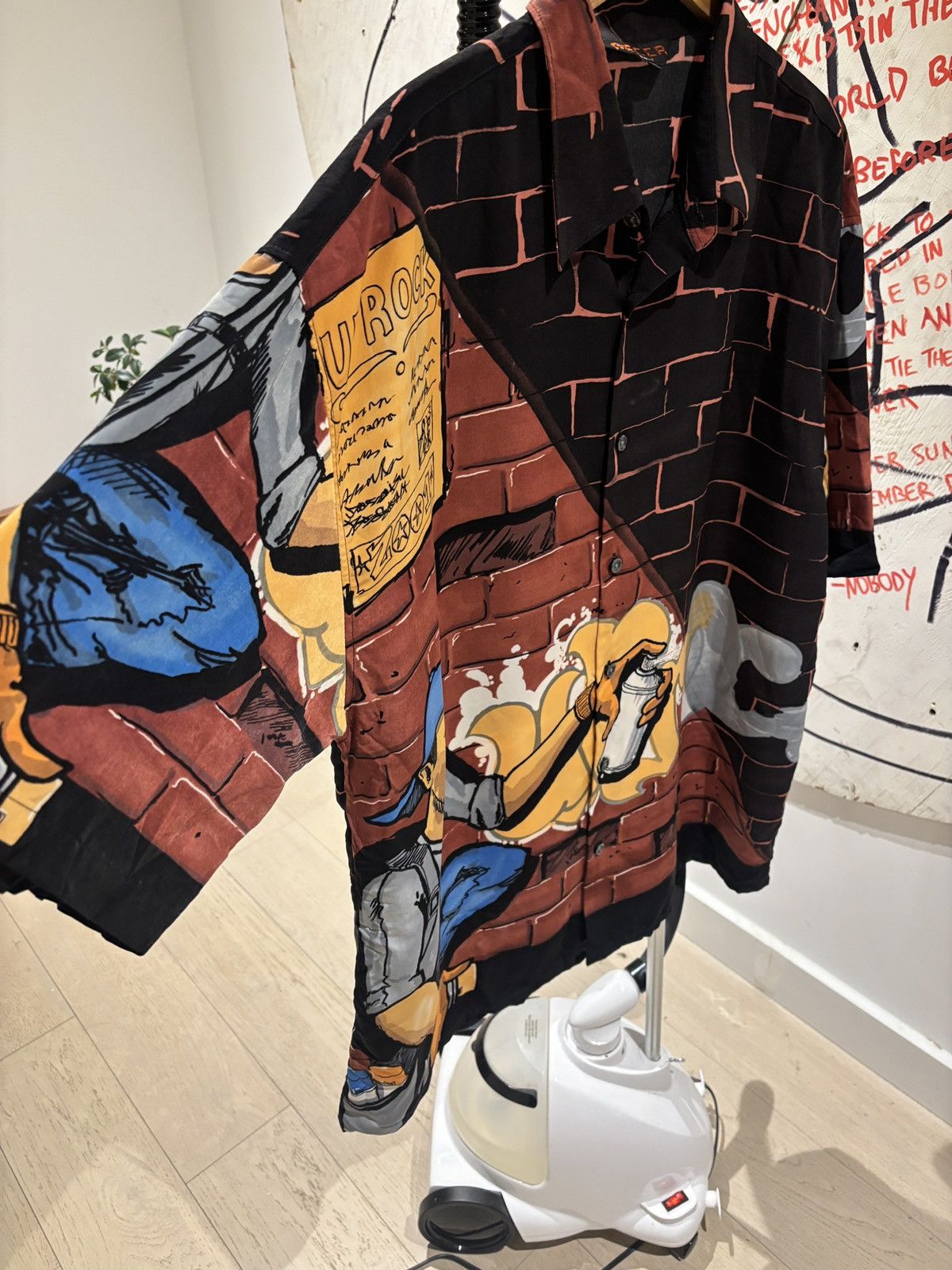 Vintage Vintage 90s Mecca Sport Graffiti Artwork Button Down Shirt Size US XL / EU 56 / 4 - 4 Thumbnail