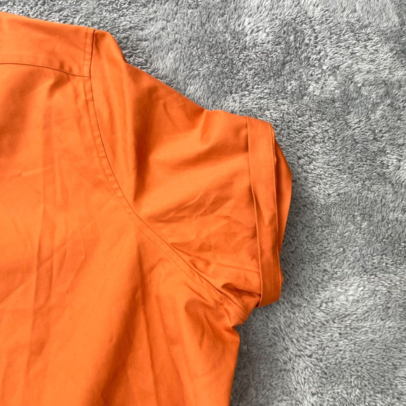 Vintage Androgynous Fox Shirt XXXXL Orange Cotton Button Up Casual Classic Pride Womens Regular Short Sleeve Collared Button-Up Size XXL / US 16-18 / IT 52-54 - 6 Thumbnail