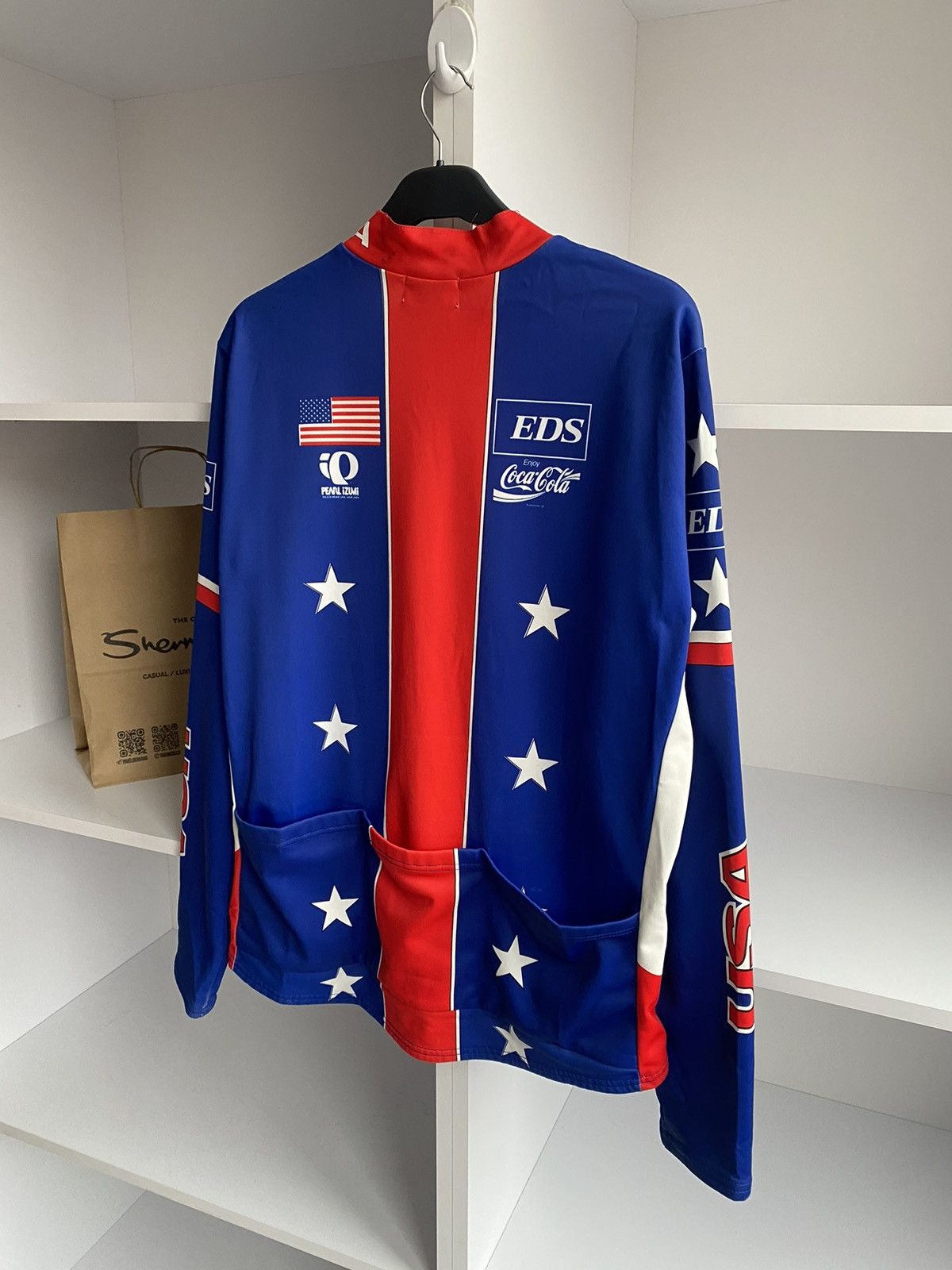 PEARL iZUMi × Vintage Vintage PEARL IZUMI x COCA COLA x USA Cycling Jersey Size US L / EU 52-54 / 3 - 12 Thumbnail
