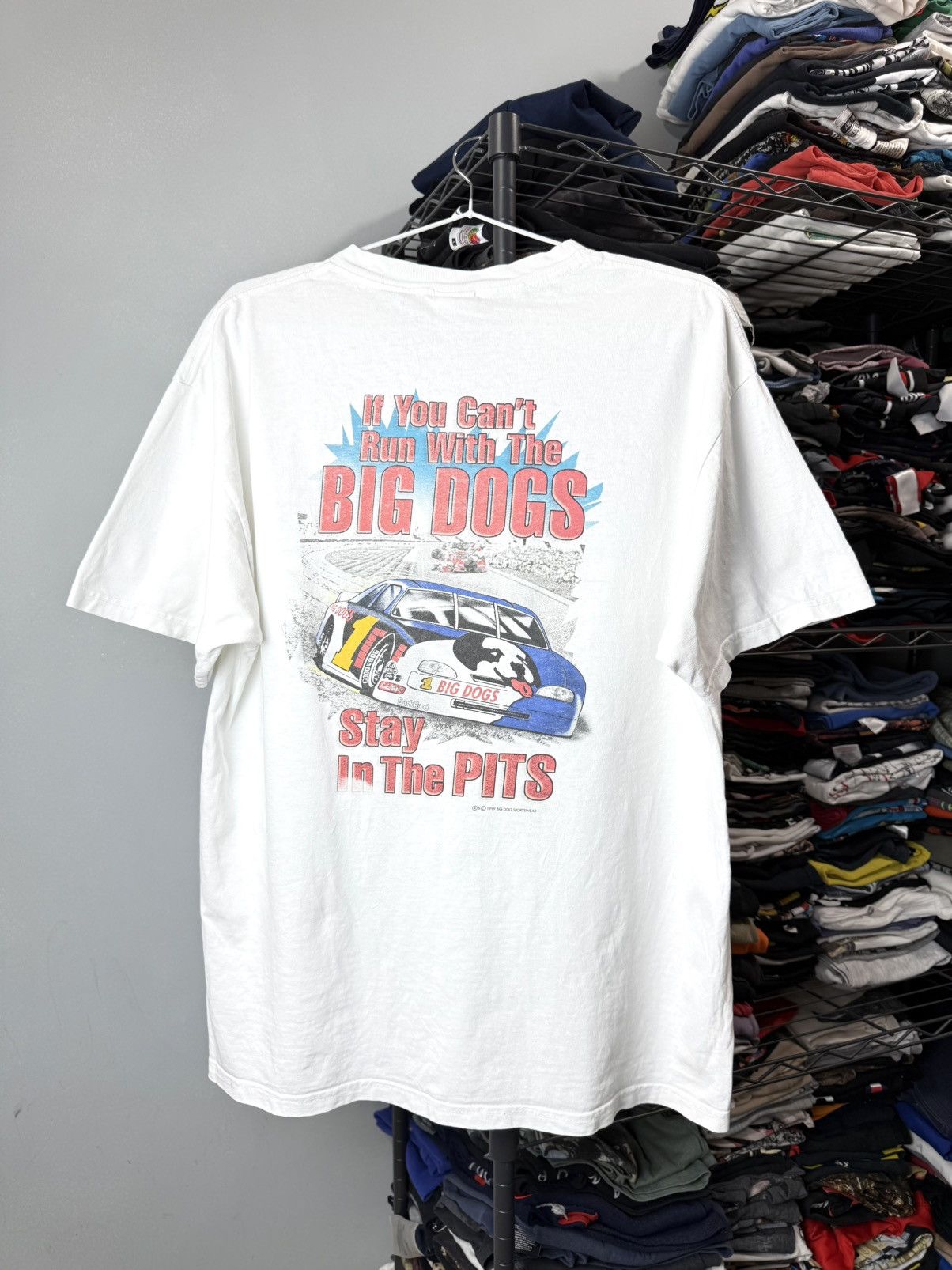 NASCAR 1999 Vintage Nascar Big Dogs Racing T Shirt Chevrolet Size US L / EU 52-54 / 3 - 1 Thumbnail