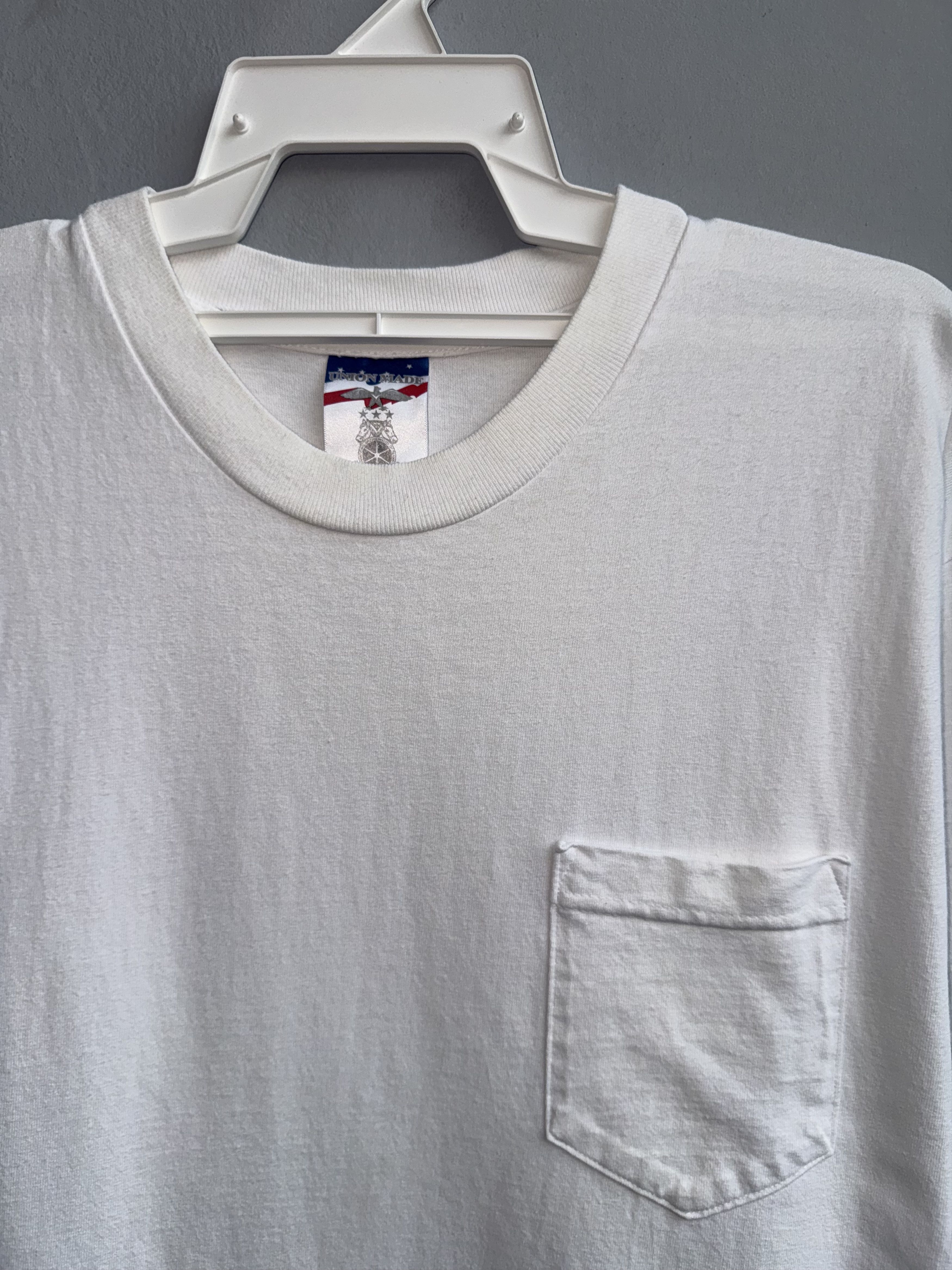 Vintage Union Made Single Pocket Plain Vintage Shirt Size US XL / EU 56 / 4 - 3 Thumbnail