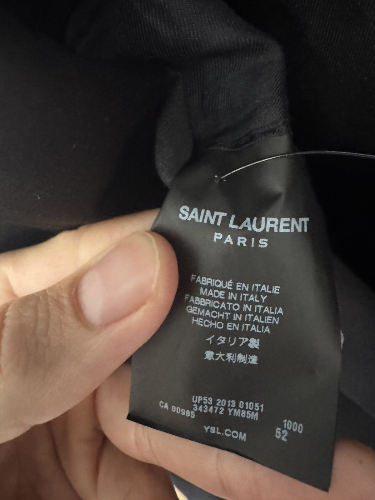 Saint Laurent Paris Hedi Fw13 Shawl le smoking blazer Size 52R - 3 Thumbnail