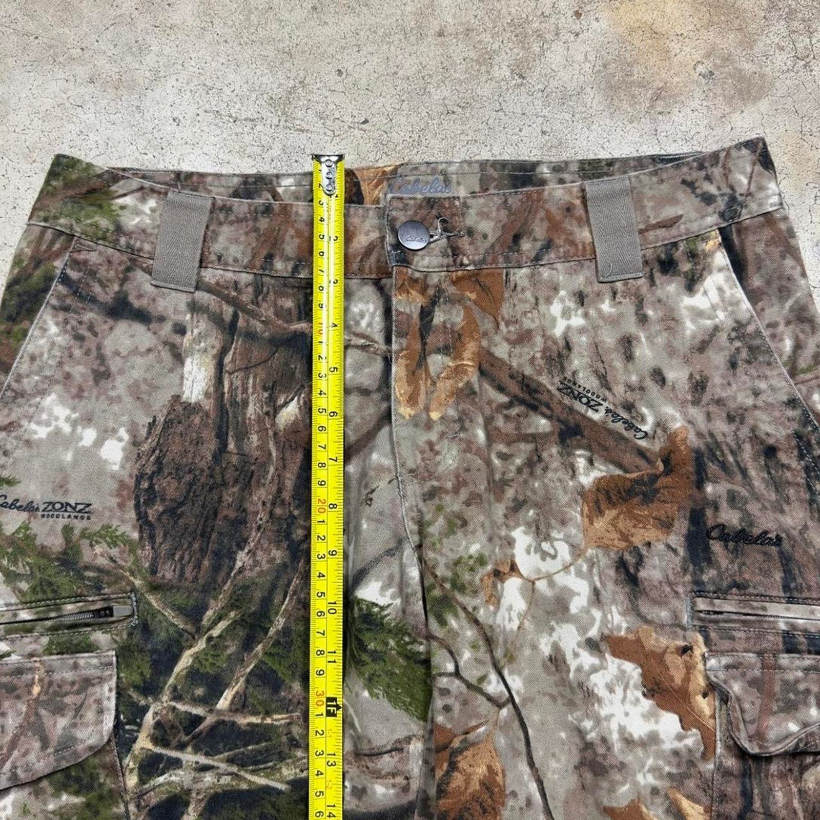 Mossy Oaks × Realtree Y2K Camouflage RealTree Cabelas Low Rise Baggy Cargo Pants Size US 31 - 2 Thumbnail