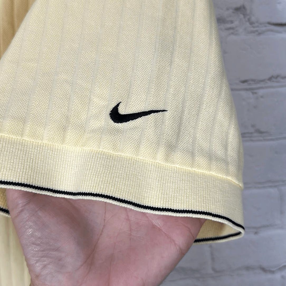 Nike Nike Golf Fit Dry Mens Polo Shirt Short Sleeve Ribbed Yellow L Large Size US L / EU 52-54 / 3 - 4 Thumbnail