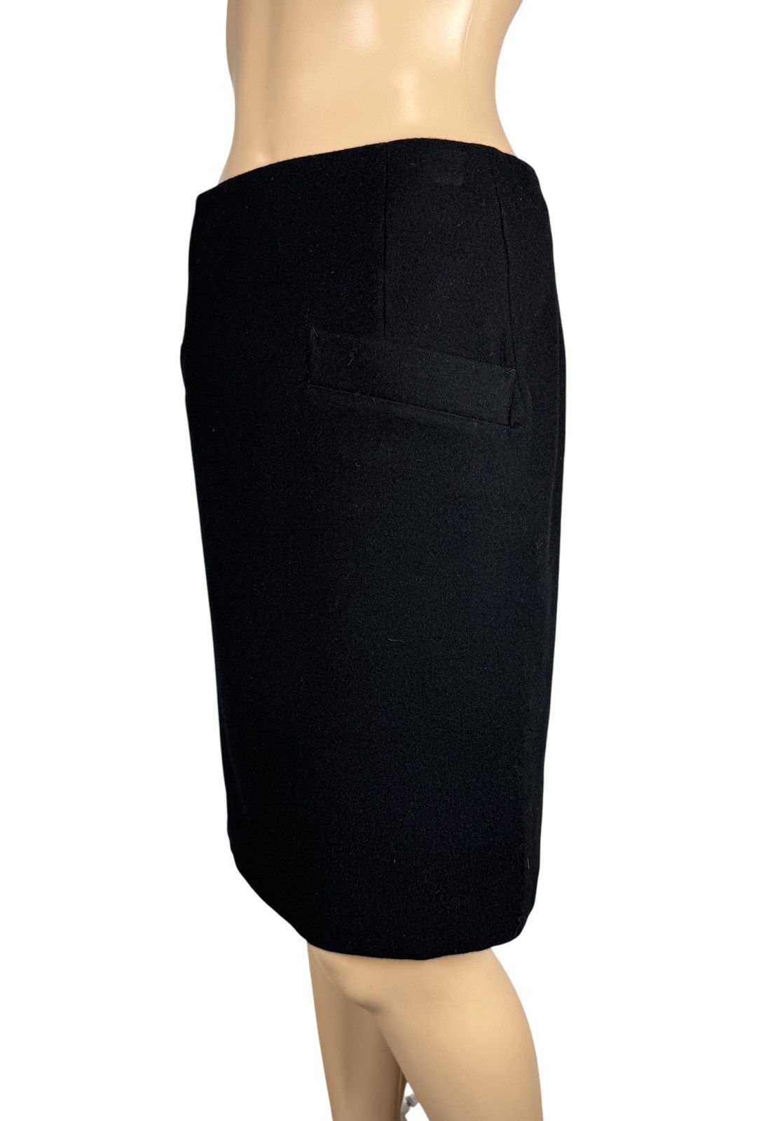 Yohji Yamamoto Yohji Yamamoto Wool Pencil Skirt Pocket size 1 Made In Japan Size 26" / US 2 / IT 38 - 4 Thumbnail