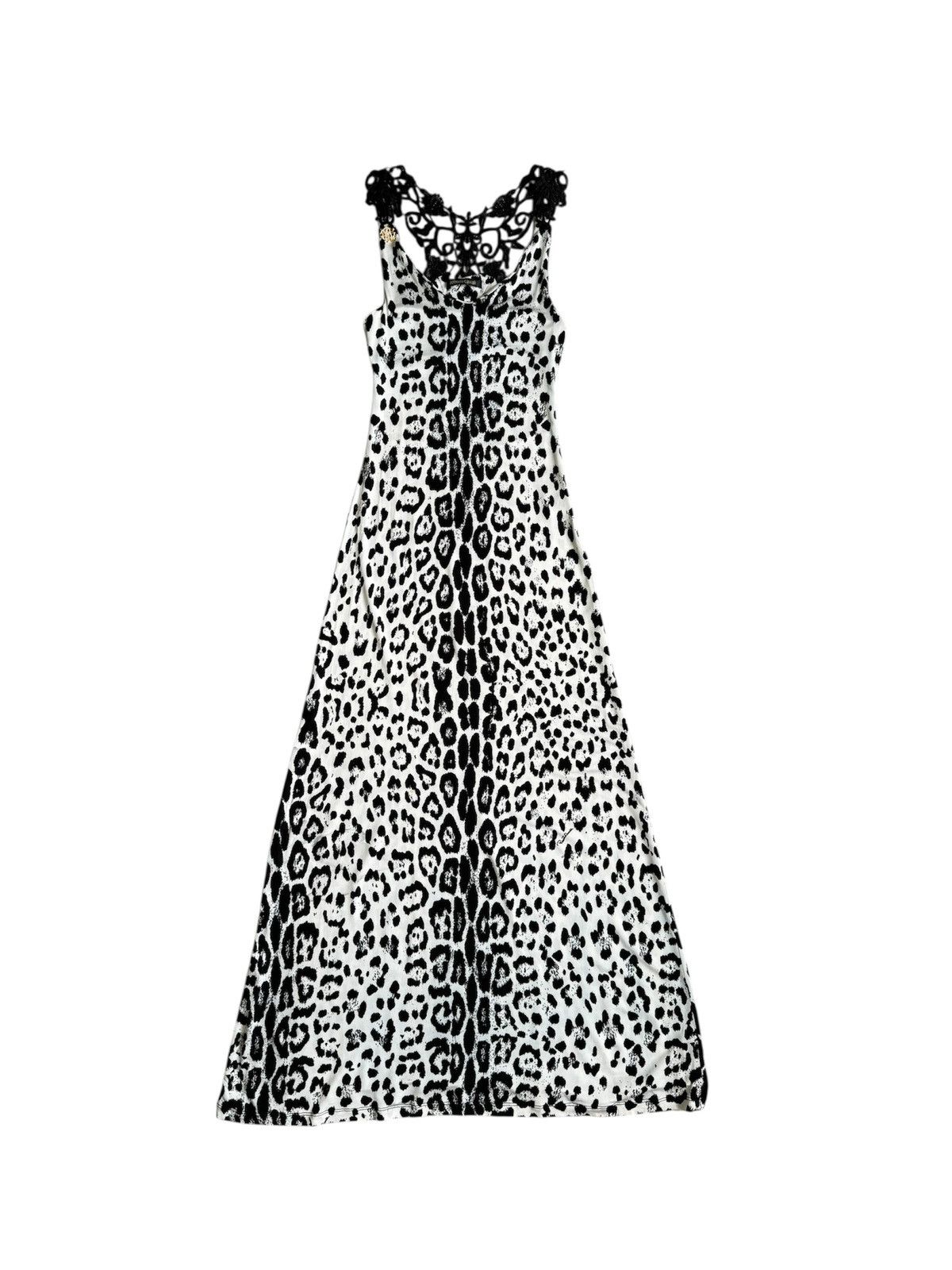 Roberto Cavalli Vintage 2006 Roberto Cavalli Lace Leopard Print Slim Dress Size S / US 4 / IT 40 - 1 Thumbnail