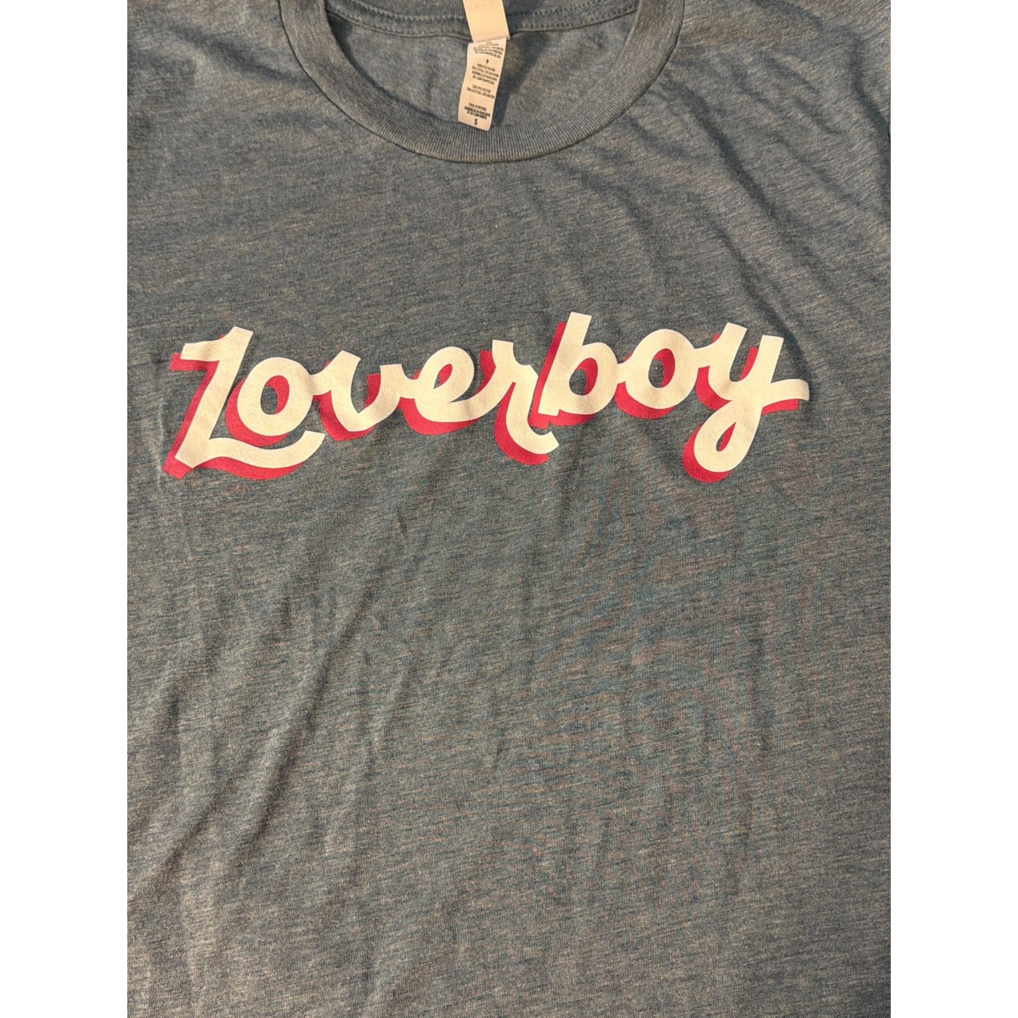 Other Bella Canvas Loverboy Graphic Heather Blue T Shirt Mariah Ca Size S / US 4 / IT 40 - 2 Thumbnail