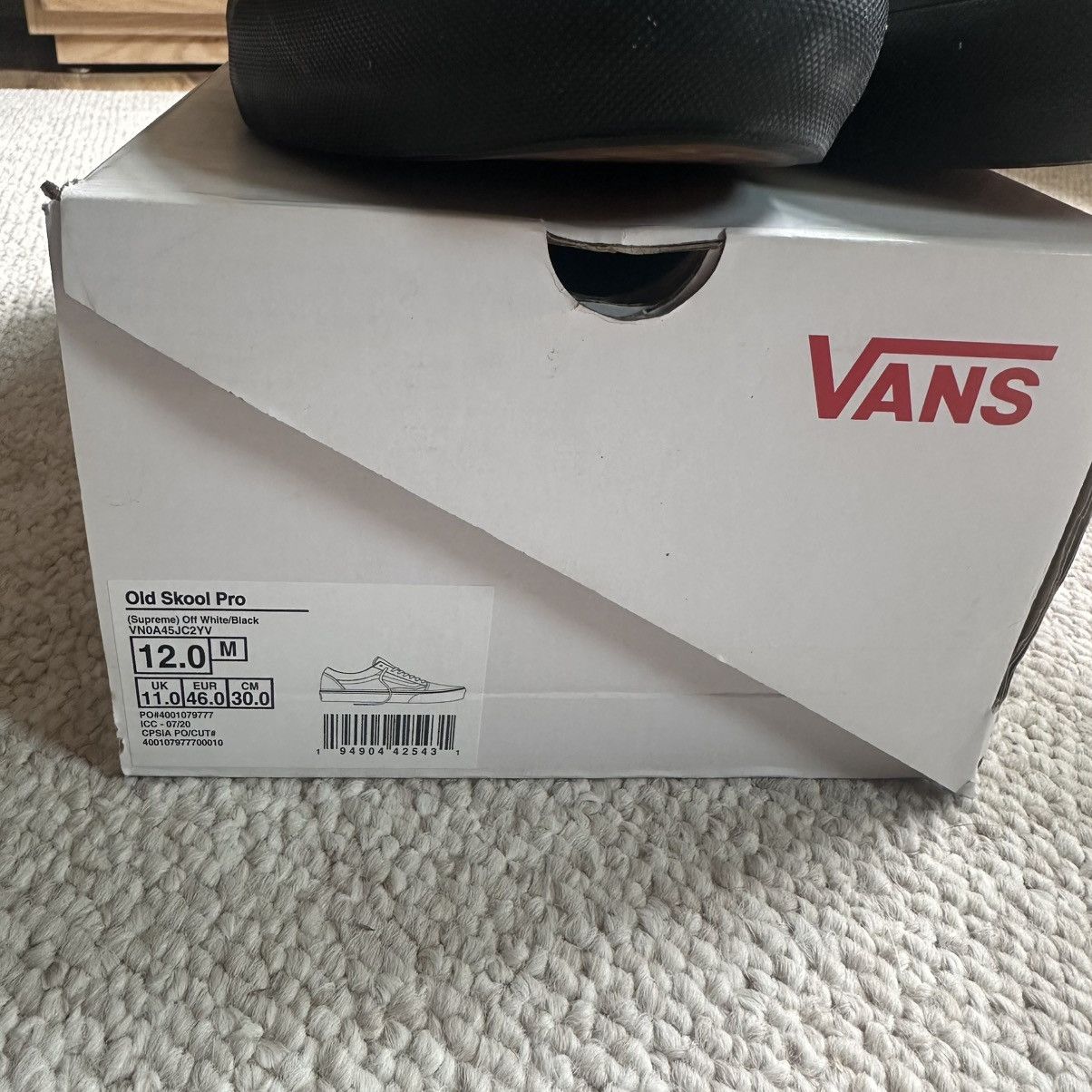 Supreme × Vans Supreme Old Skool Pro “Grid White” Sneakers Size US 12 / EU 45 - 5 Thumbnail