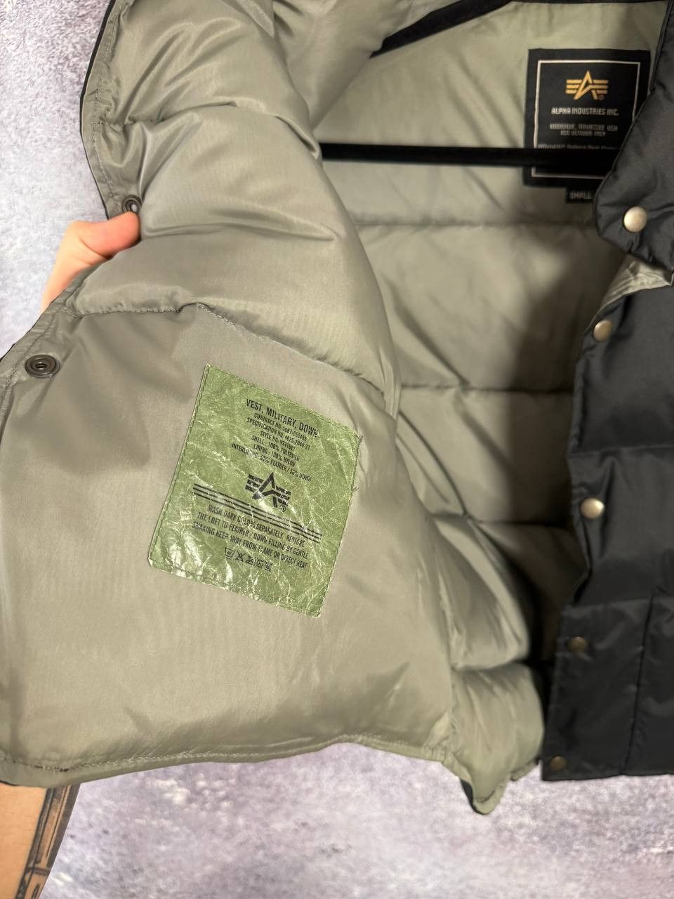 Alpha Industries × Vintage RARE Alpha Industries Down Puffer Vests USA Small Size US S / EU 44-46 / 1 - 12 Thumbnail
